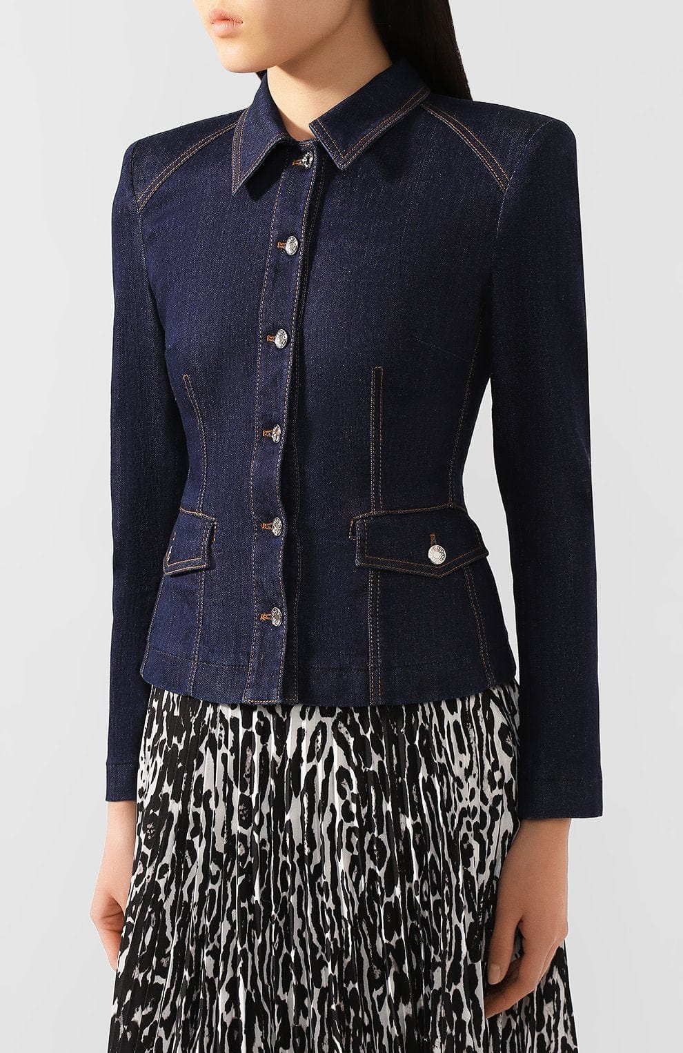 Dolce & Gabbana Denim Fitted Jacket