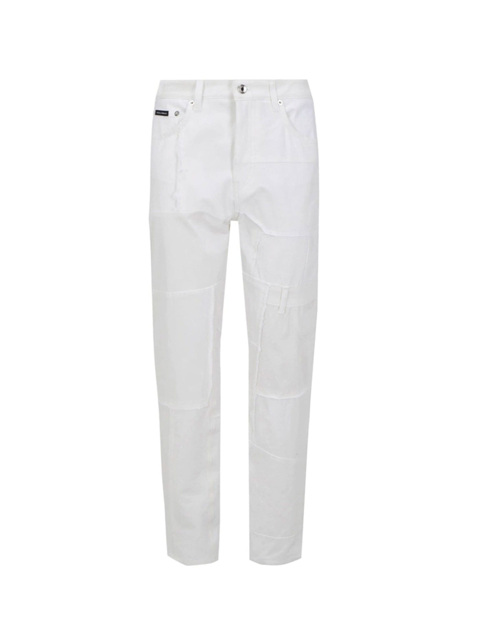 パンツ 00s dolce&gabbanae damaged white denim Dolce & Gabbana Denim Jeans | Sendegaro