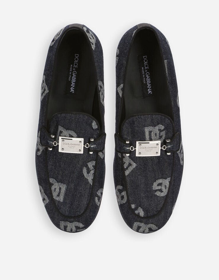 Dolce & Gabbana Denim Logo Loafers