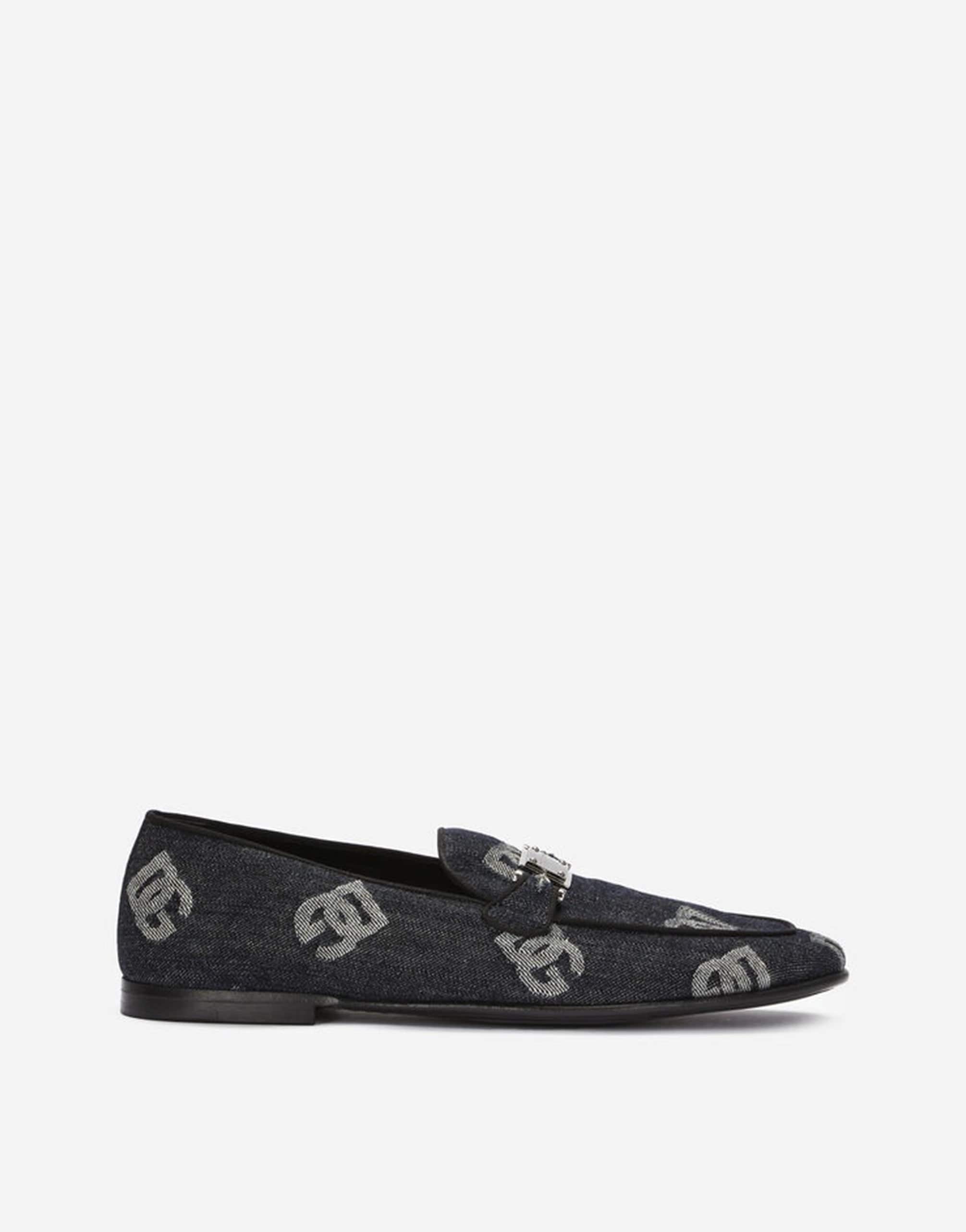 Dolce & Gabbana Denim Logo Loafers