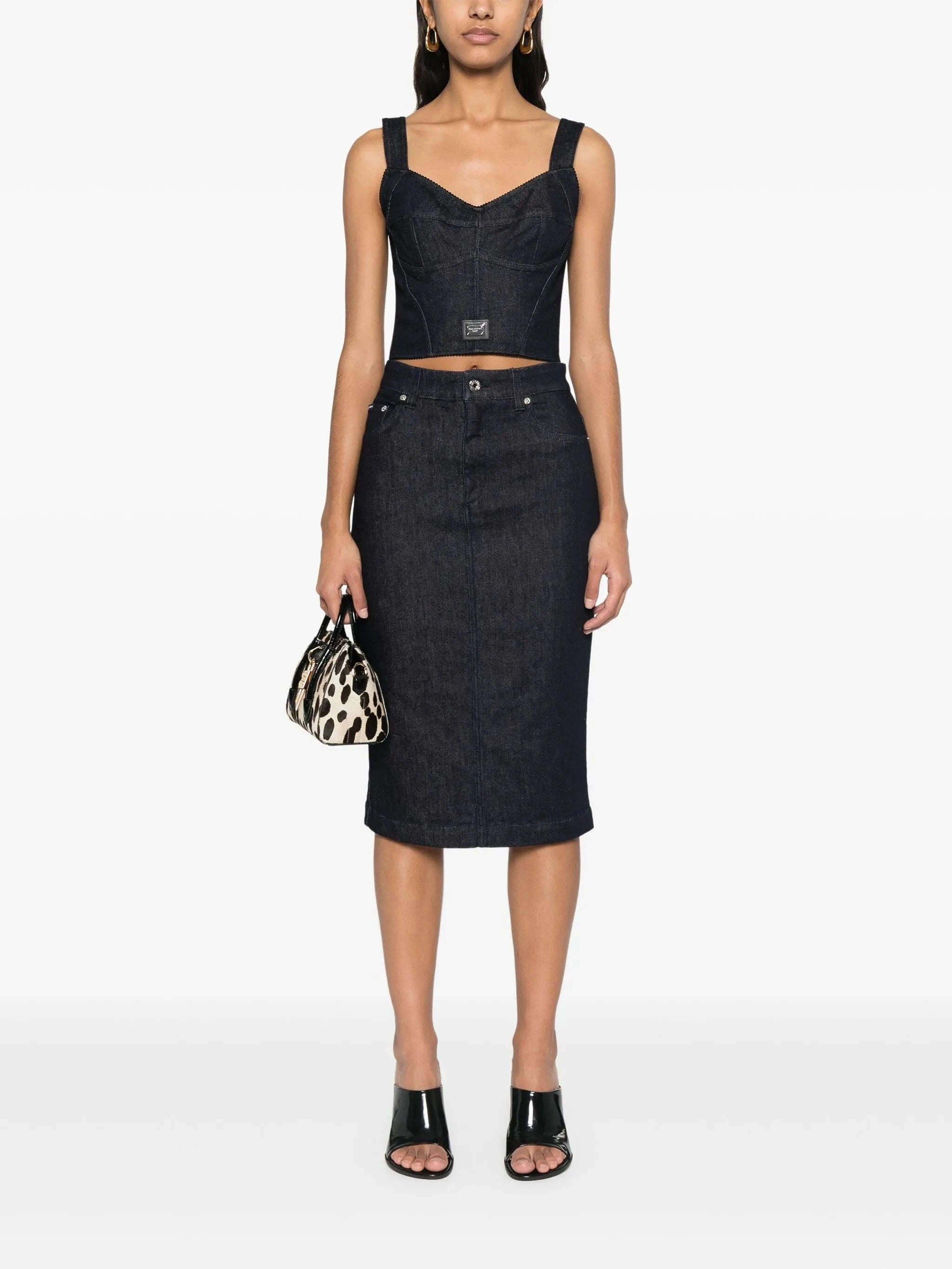 Dolce & Gabbana Denim Midi Skirt