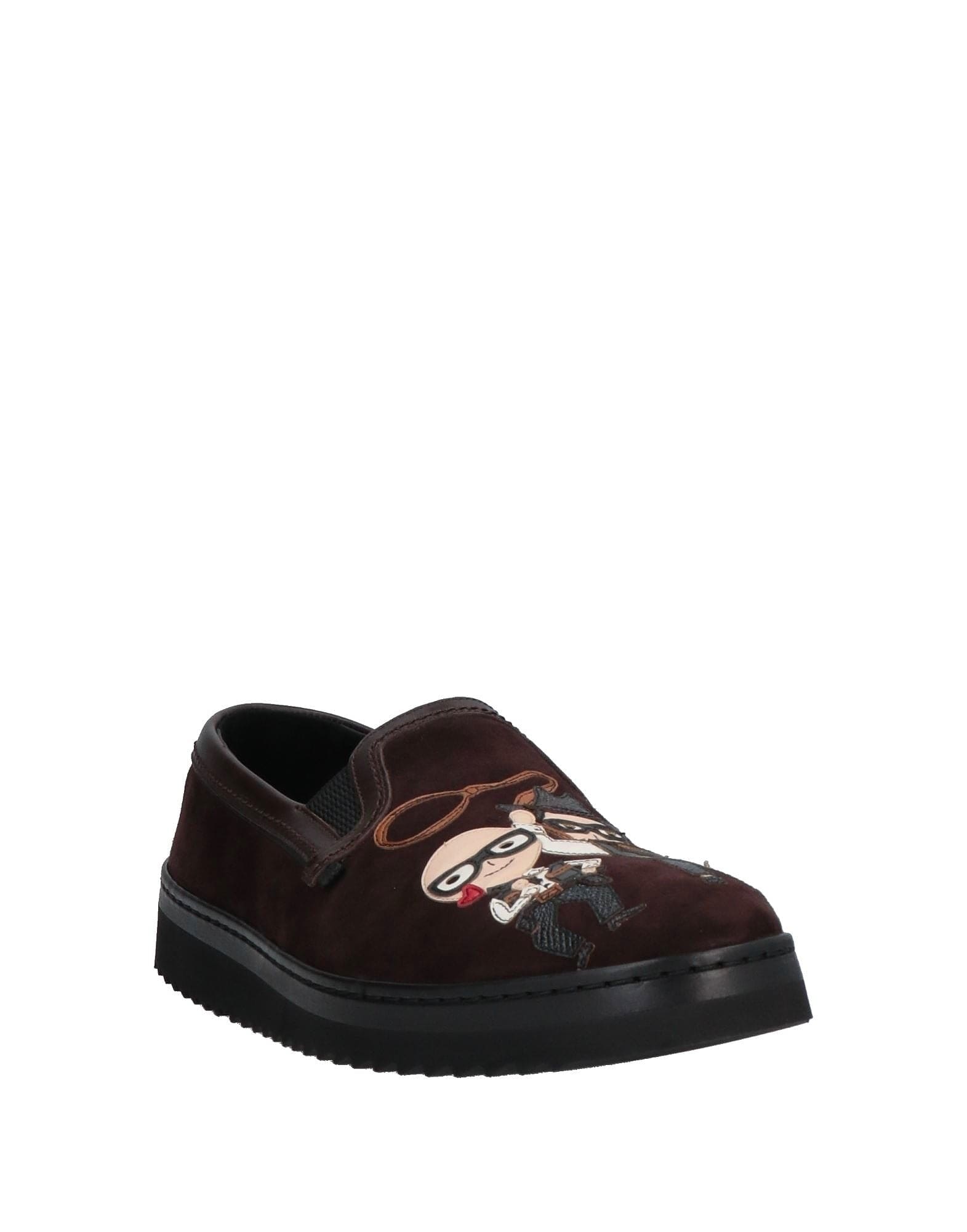 Dolce & Gabbana Designer's Patch Suede Sneakers