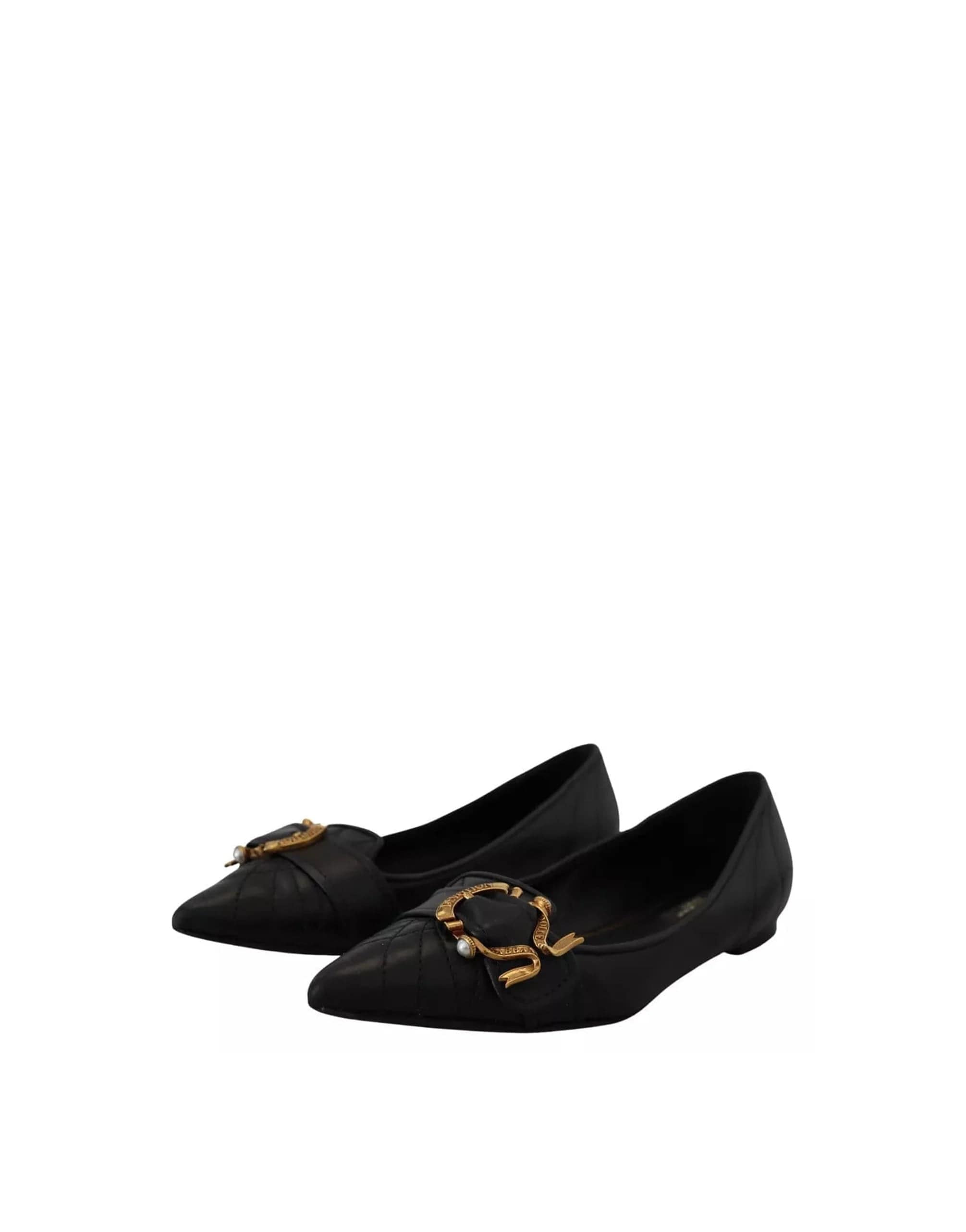 Dolce & Gabbana Devotion Buckle Pointy Flats