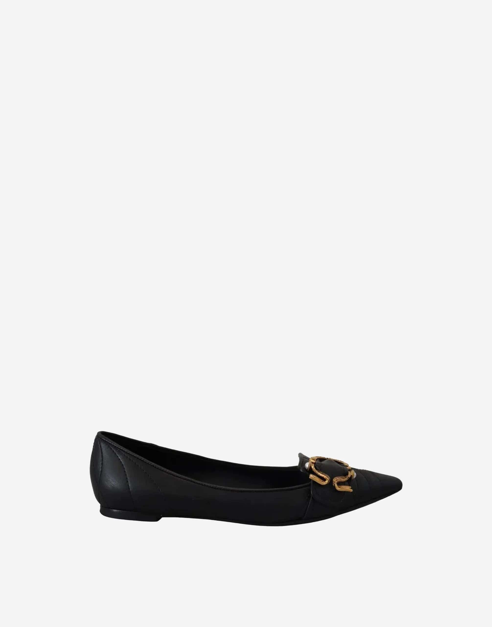 Dolce & Gabbana Devotion Buckle Pointy Flats