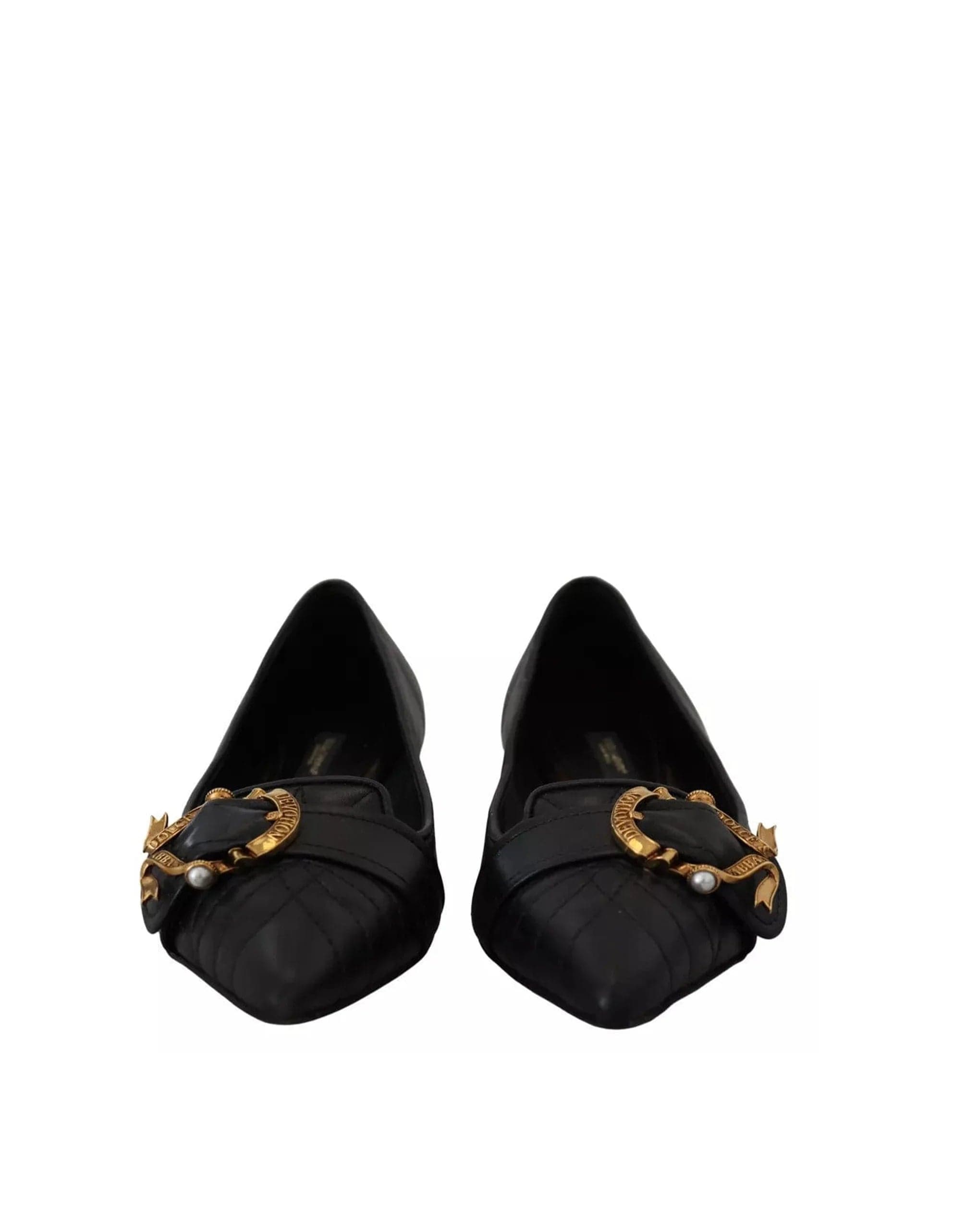 Dolce & Gabbana Devotion Buckle Pointy Flats