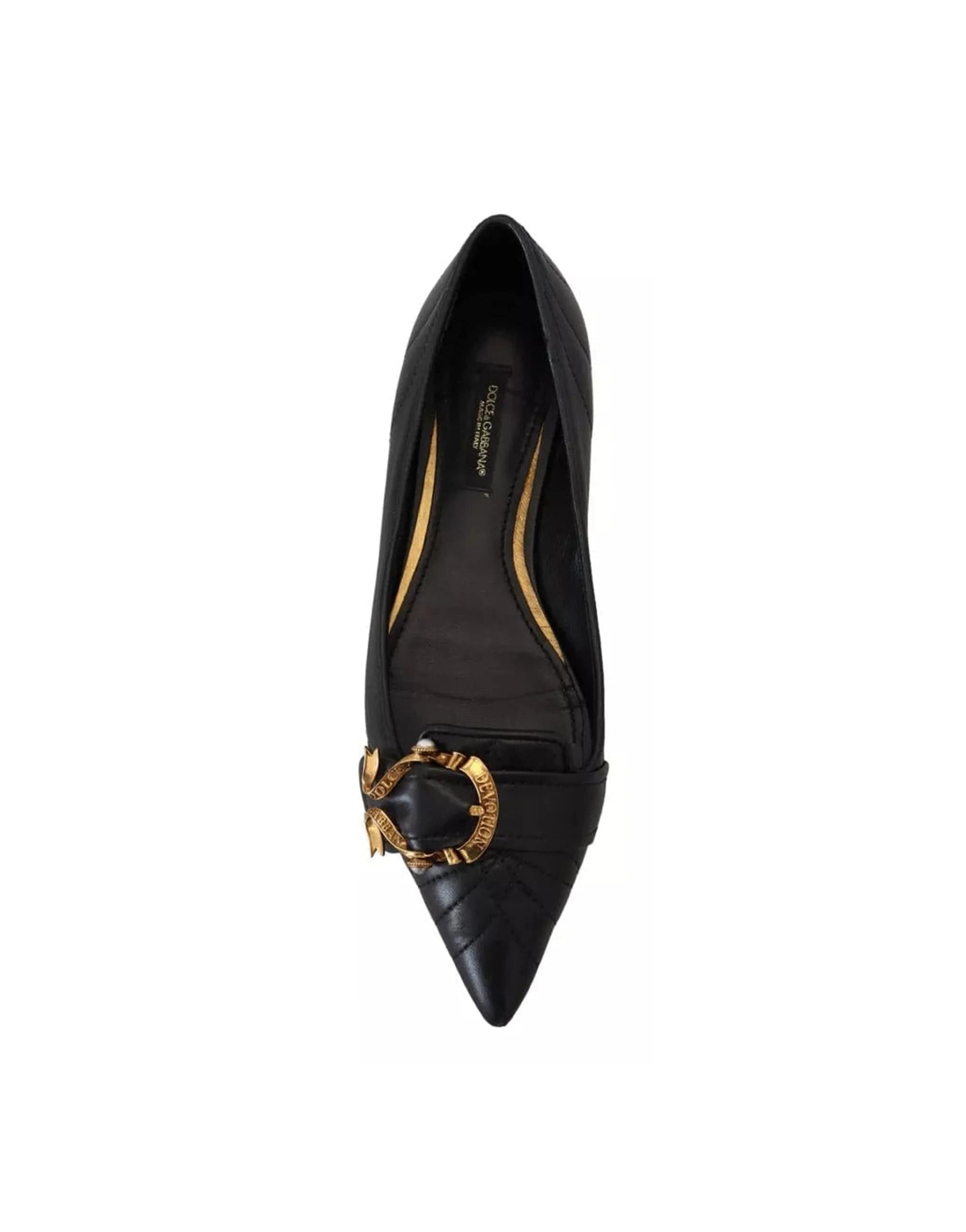 Dolce & Gabbana Devotion Buckle Pointy Flats