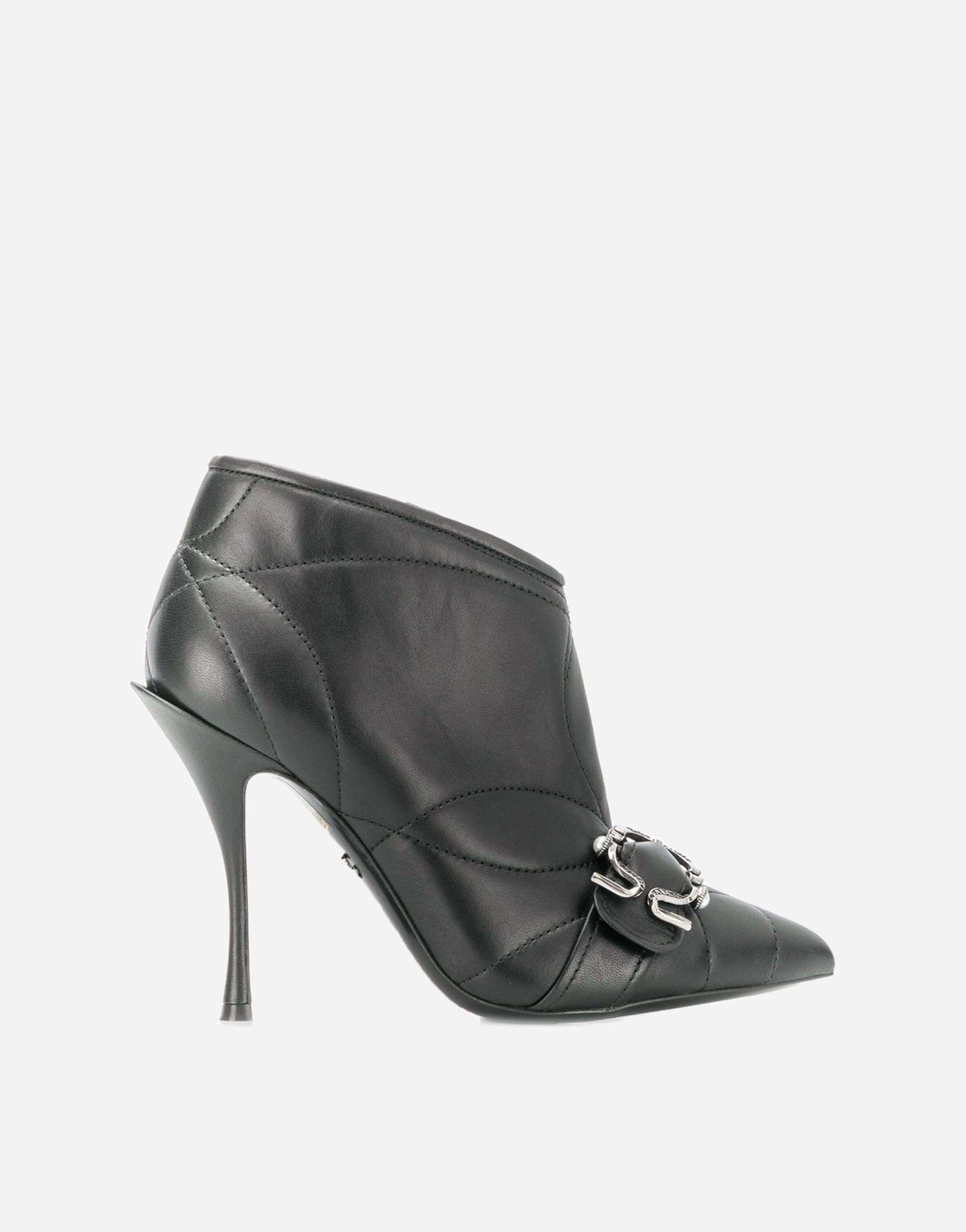 Dolce & Gabbana Devotion Quilted Buckled Booties