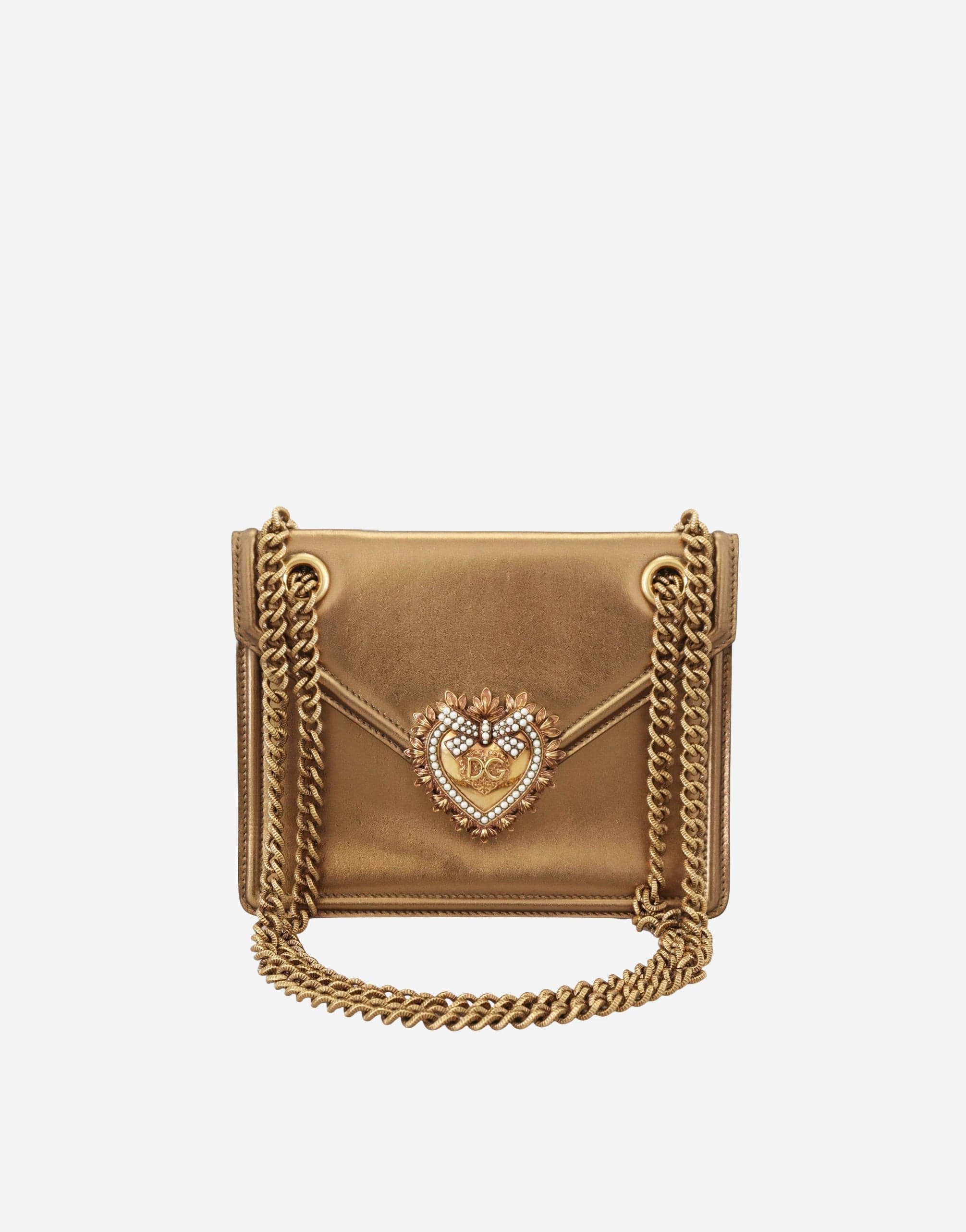 Dolce & Gabbana Devotion Shoulder Bag With Chain
