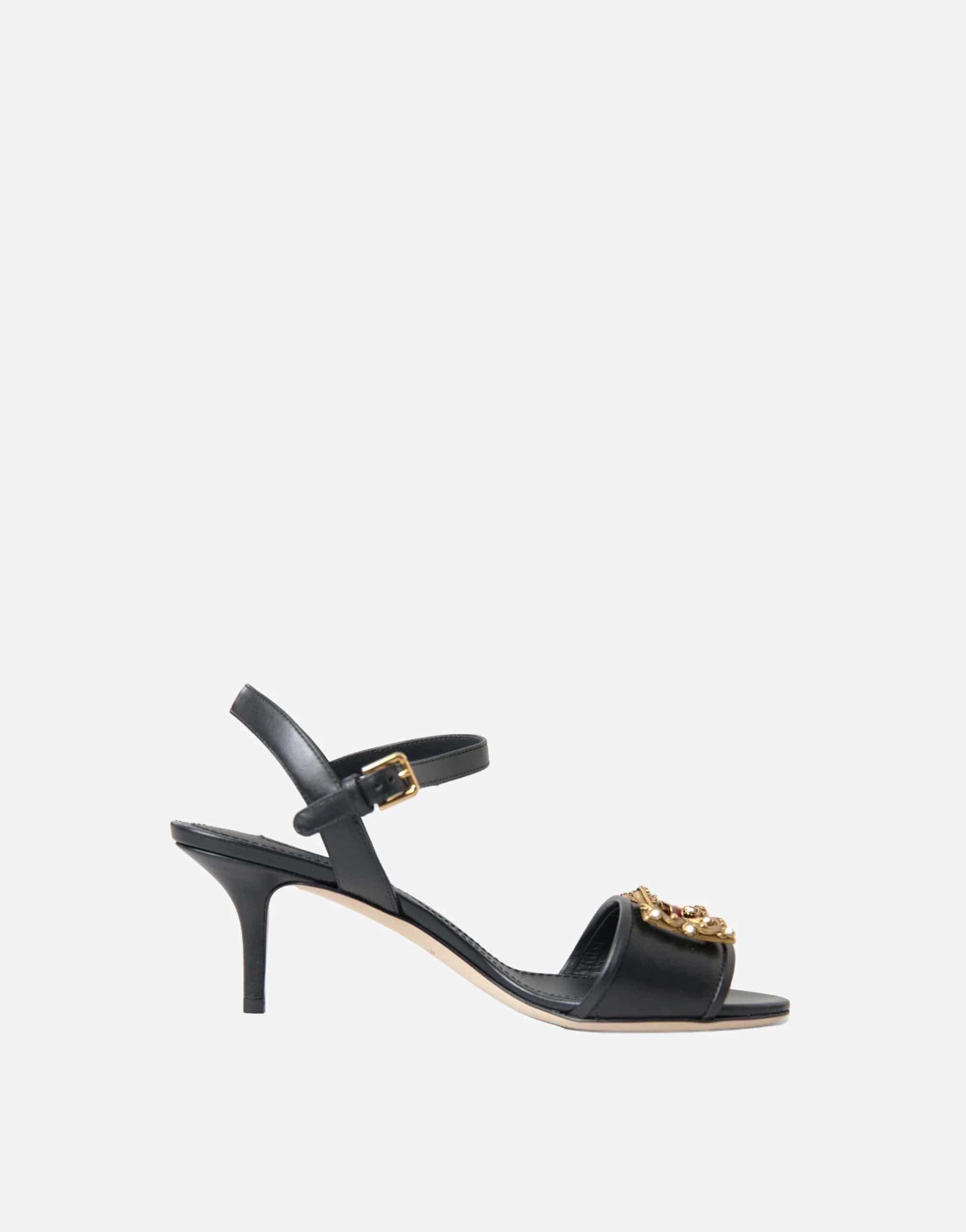 Dolce & Gabbana DG Amore Leather Sandals