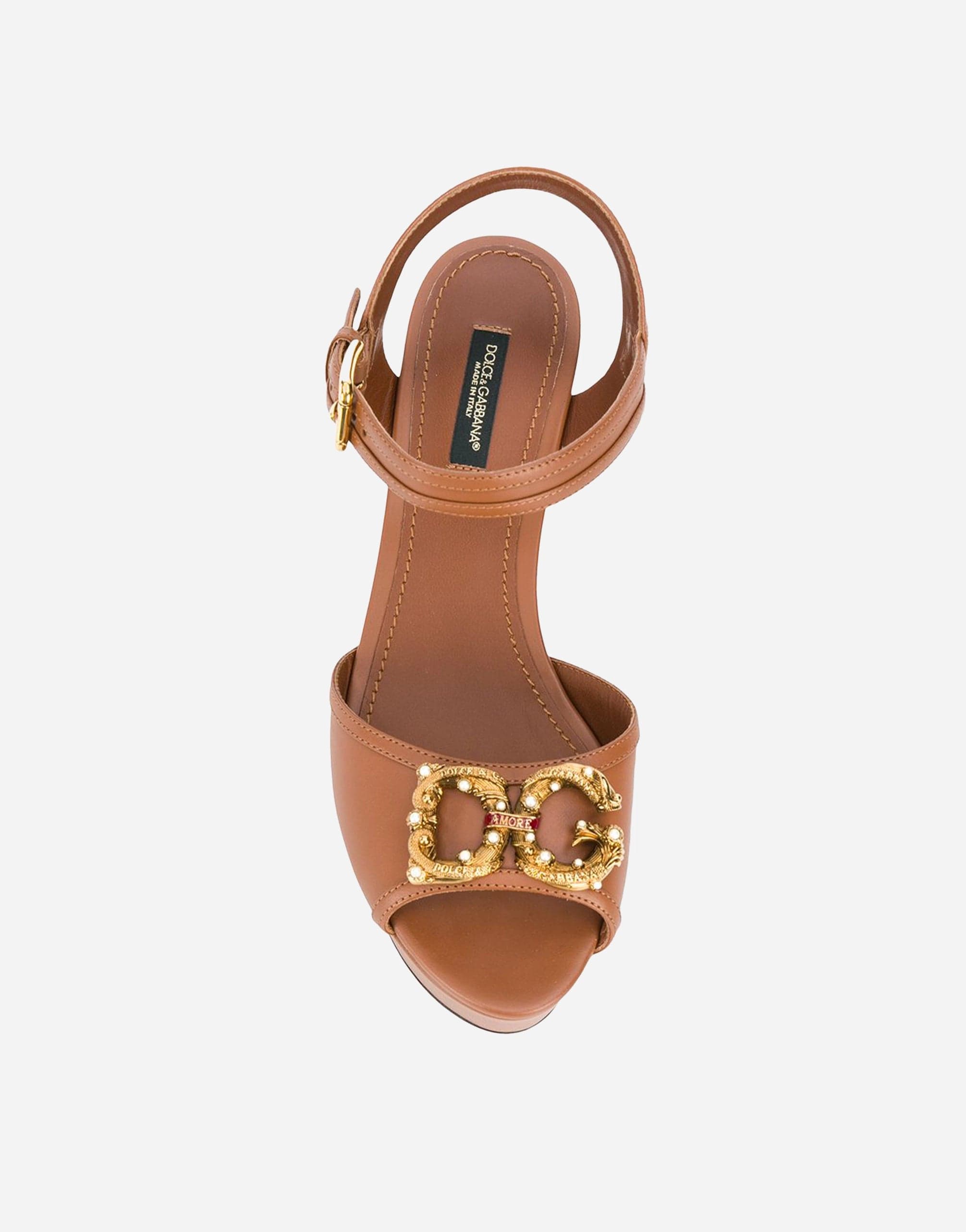Dolce & Gabbana DG Amore Logo Sandals