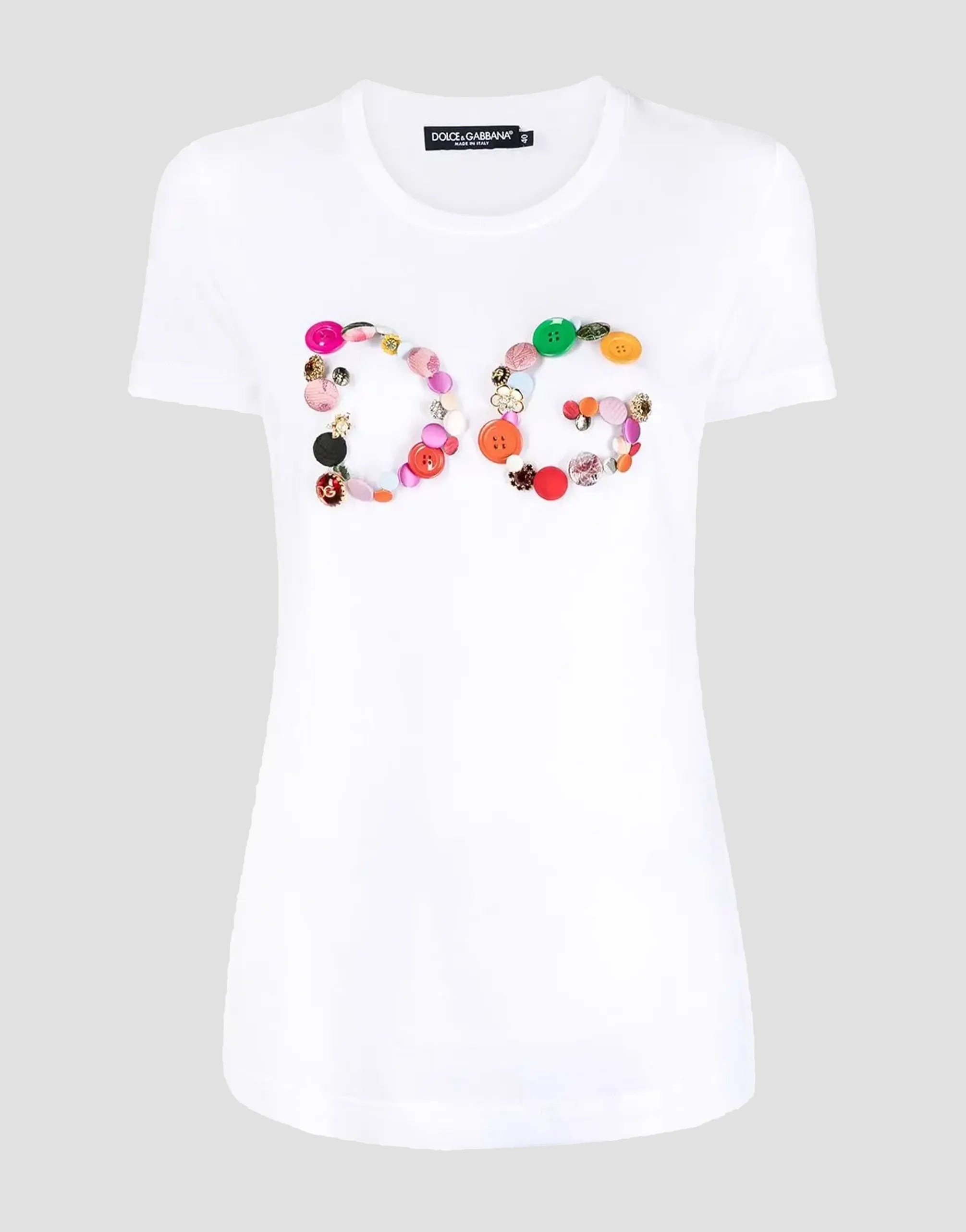 Dolce & Gabbana Dolce & Gabbana DG Buttoned Logo T-Shirt