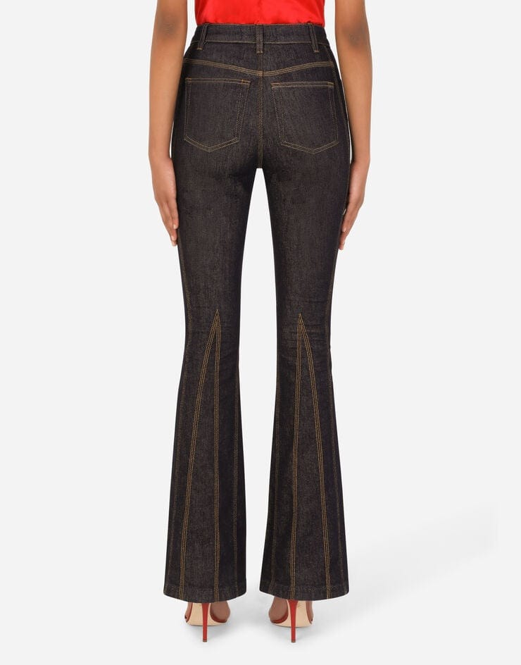 Dolce & Gabbana DG Crystal-Embellished Flared Jeans | Sendegaro