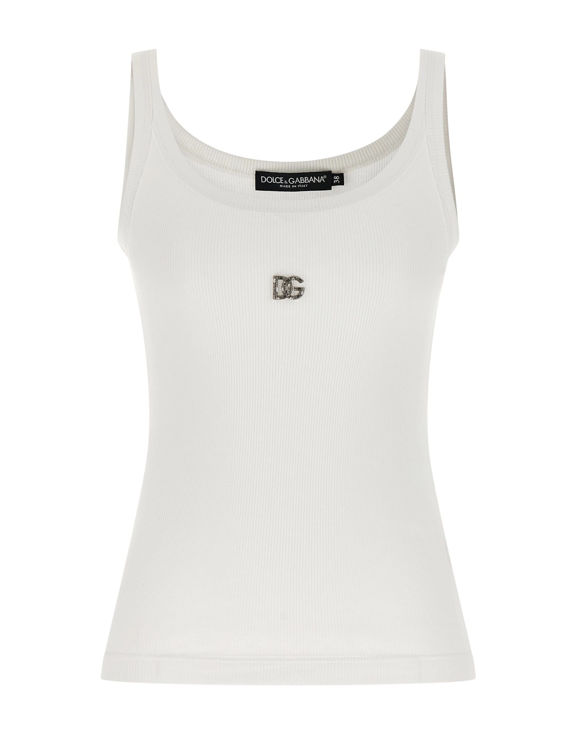 Dolce & Gabbana Dolce & Gabbana DG Crystal Logo Top