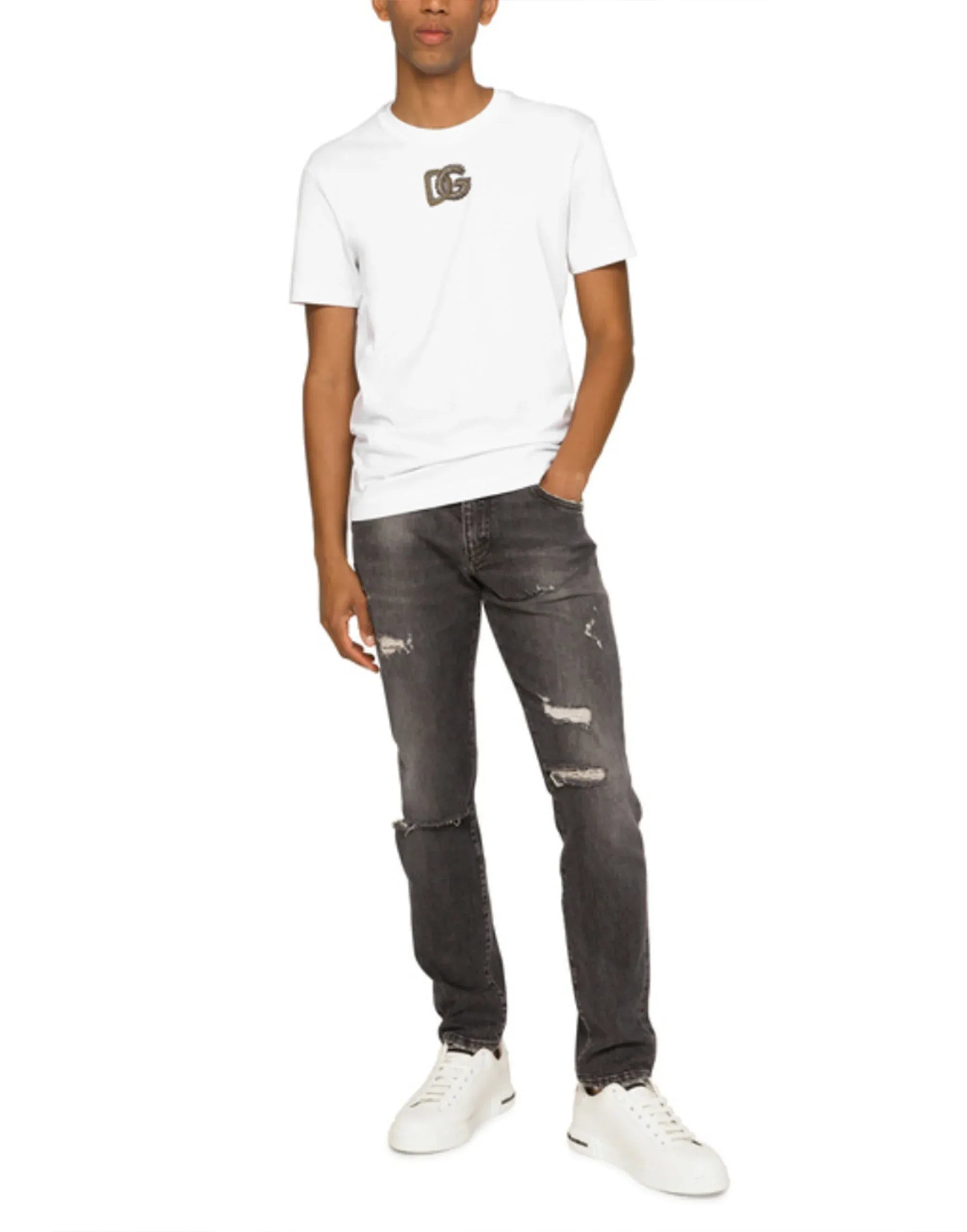 DG Embellished Cotton T-Shirt - alternate view