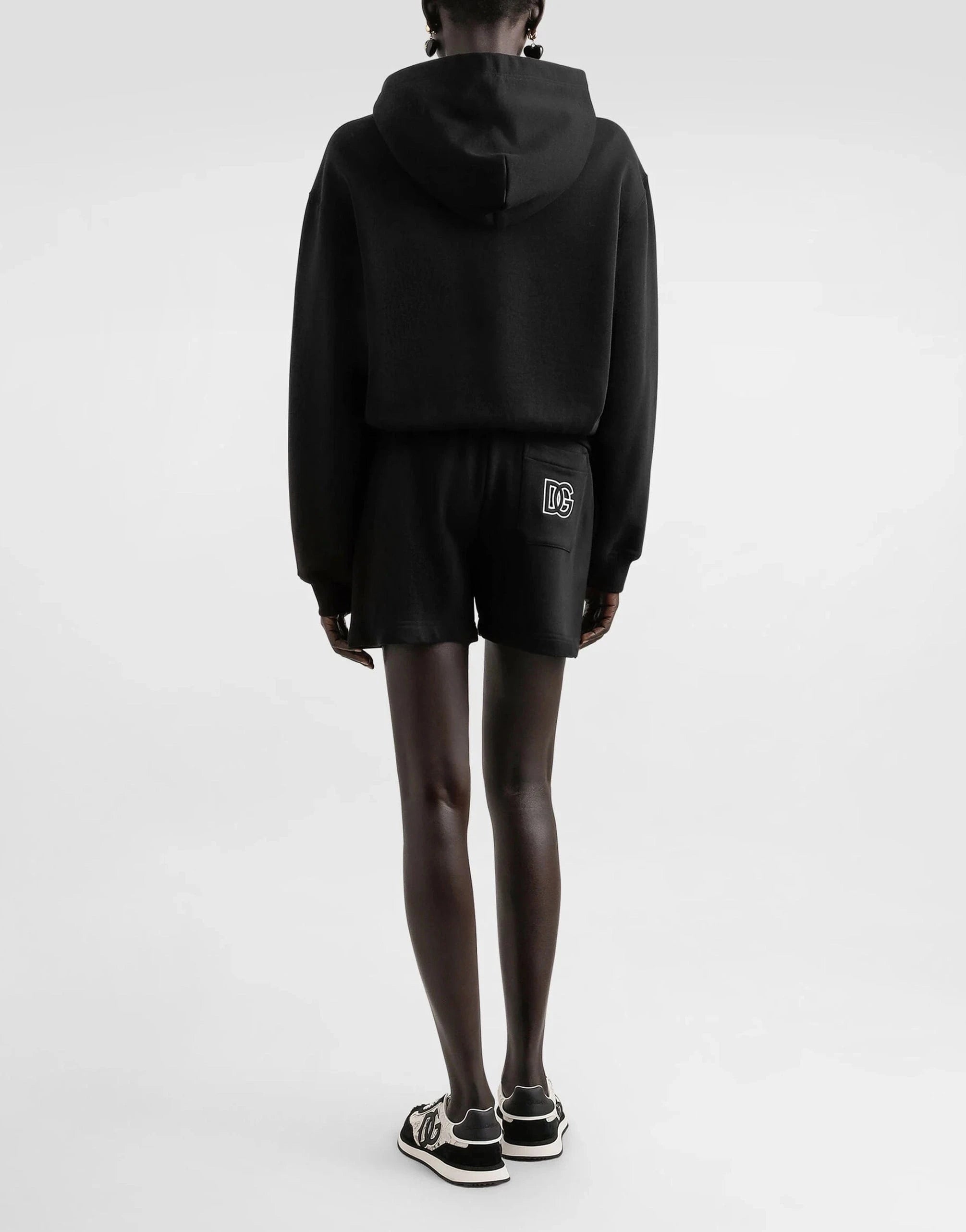 Hoodie Short De Sudadera Dolce Gabbana Sudadera De Algodón DG