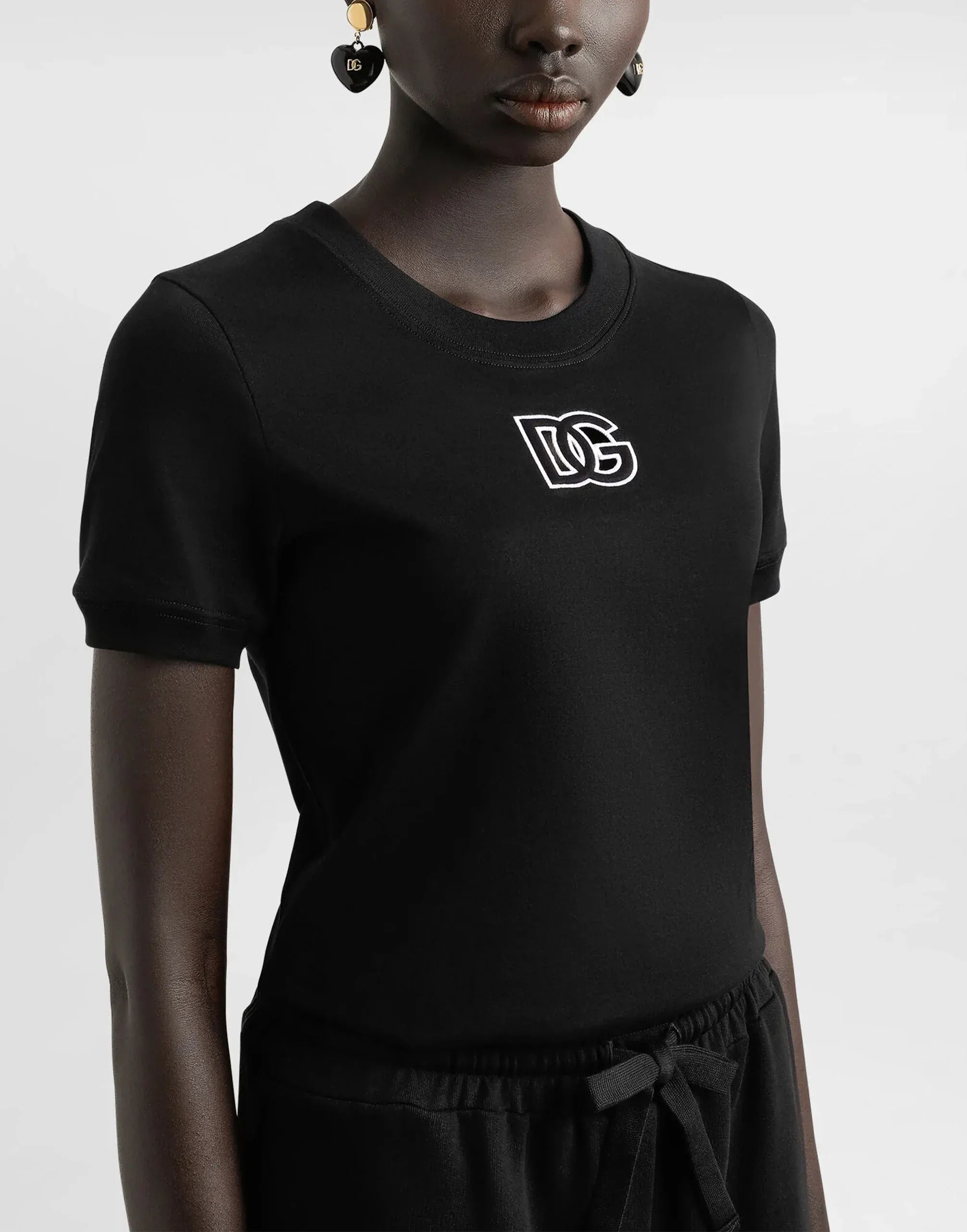 Dolce & Gabbana DG Embroidery Perforated T-Shirt