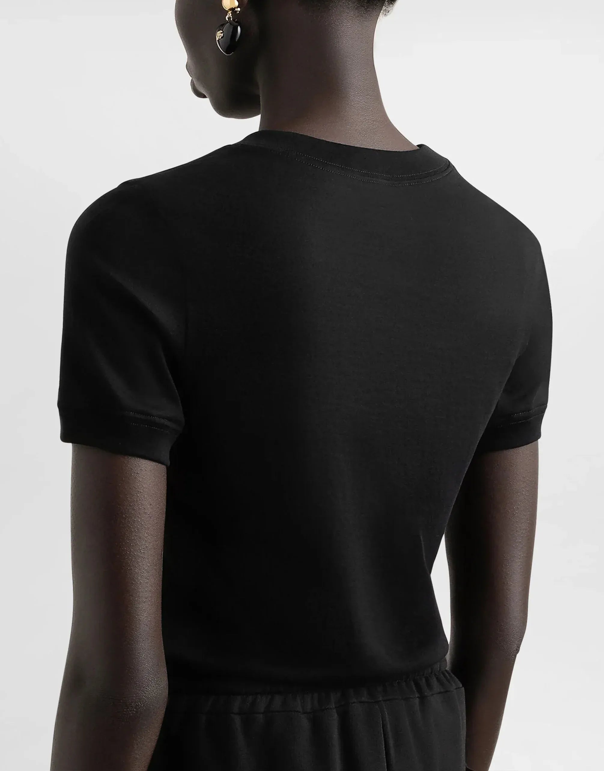 Dolce & Gabbana DG Embroidery Perforated T-Shirt