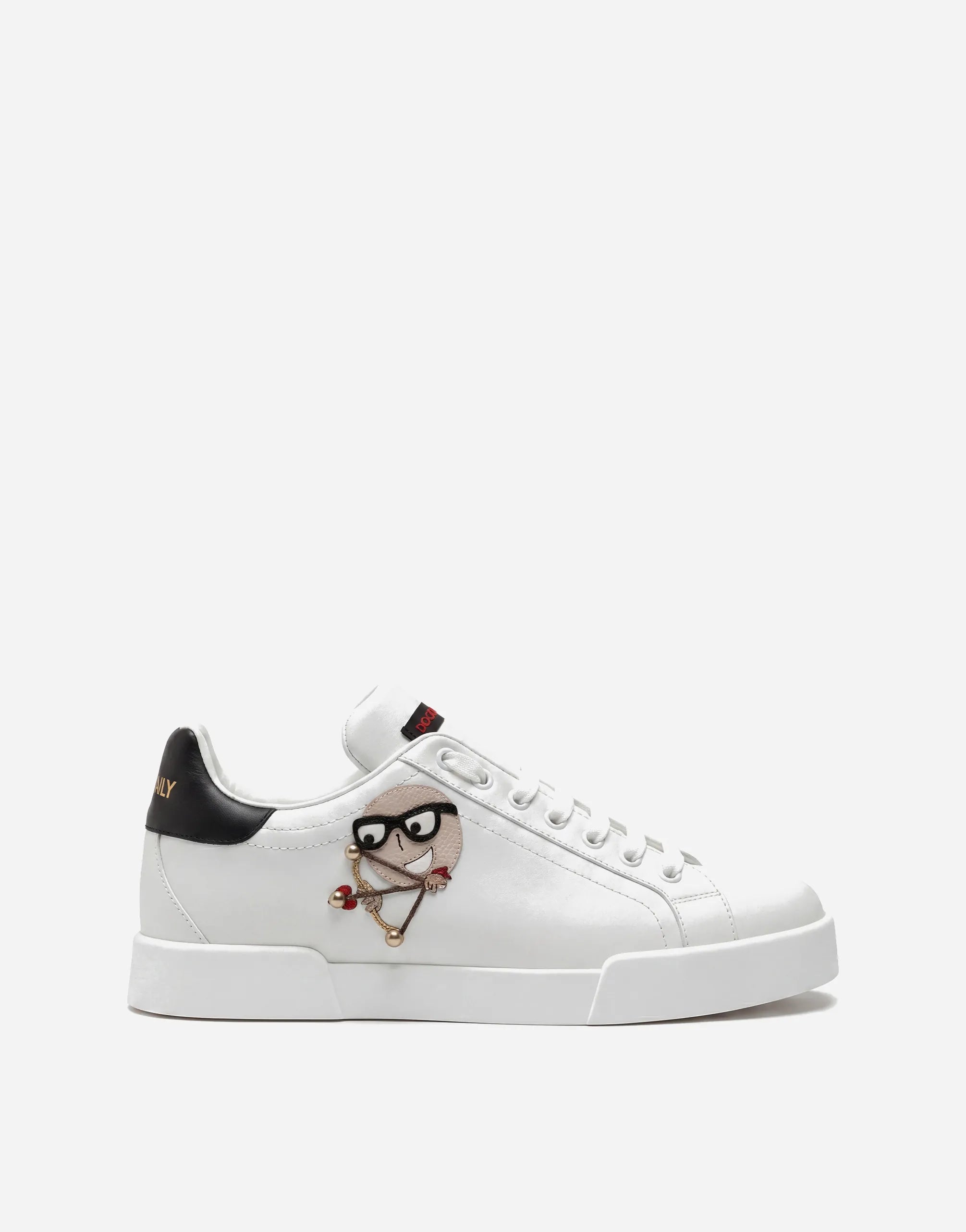 Dolce & Gabbana Dolce & Gabbana #DG Family Leather Portofino Sneakers