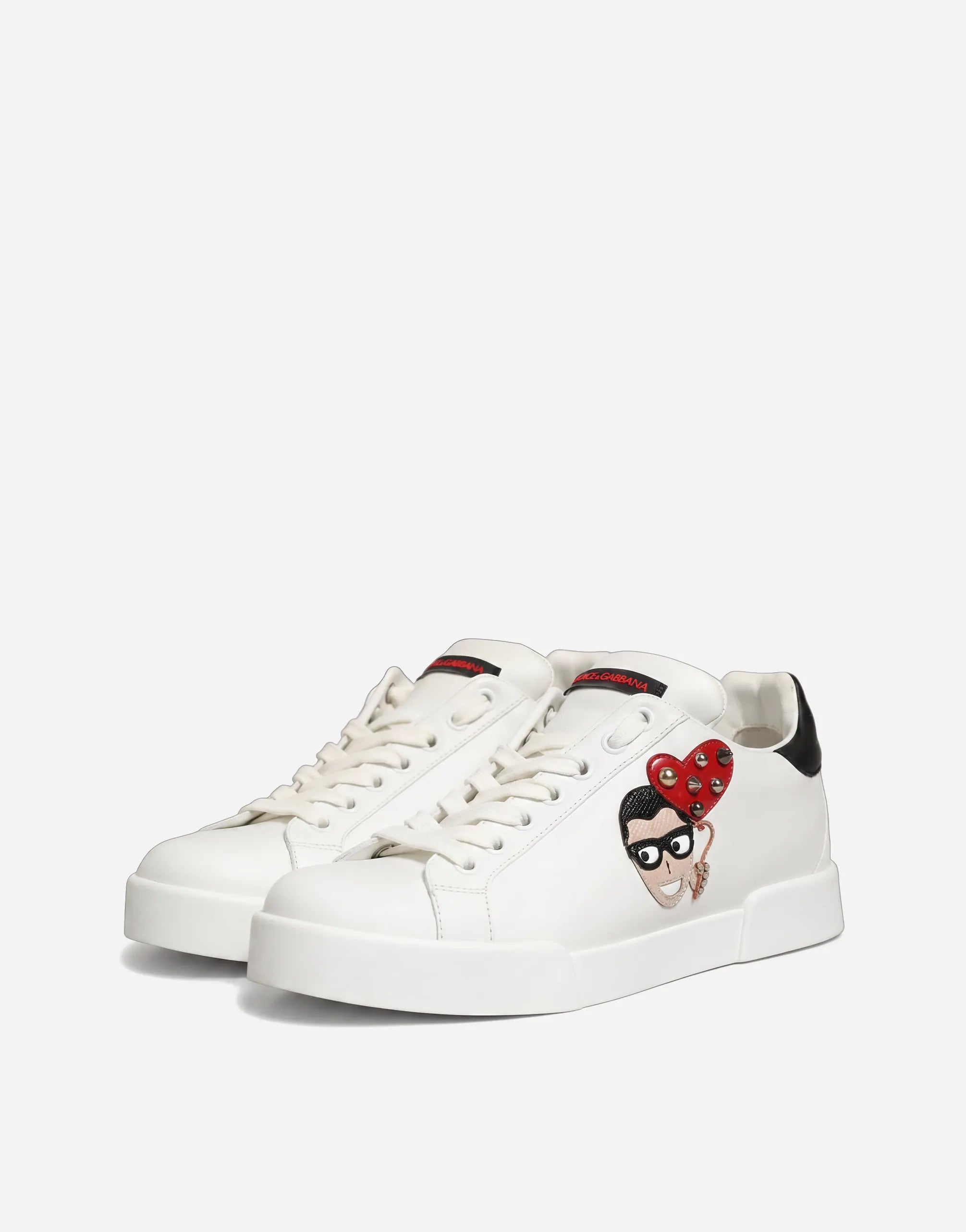 Dolce & Gabbana Dolce & Gabbana #DG Family Leather Portofino Sneakers