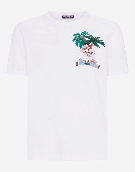 Dolce & Gabbana DG Family Patch Cotton T-Shirt | Sendegaro ZA