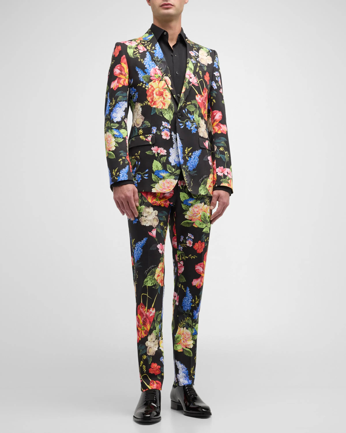 DOLCE&GABBANA Floral Suits Set Up ドルガバ Dolce & Gabbana DG Floral Cotton Gabardine Two-Piece Suit | Sendegaro
