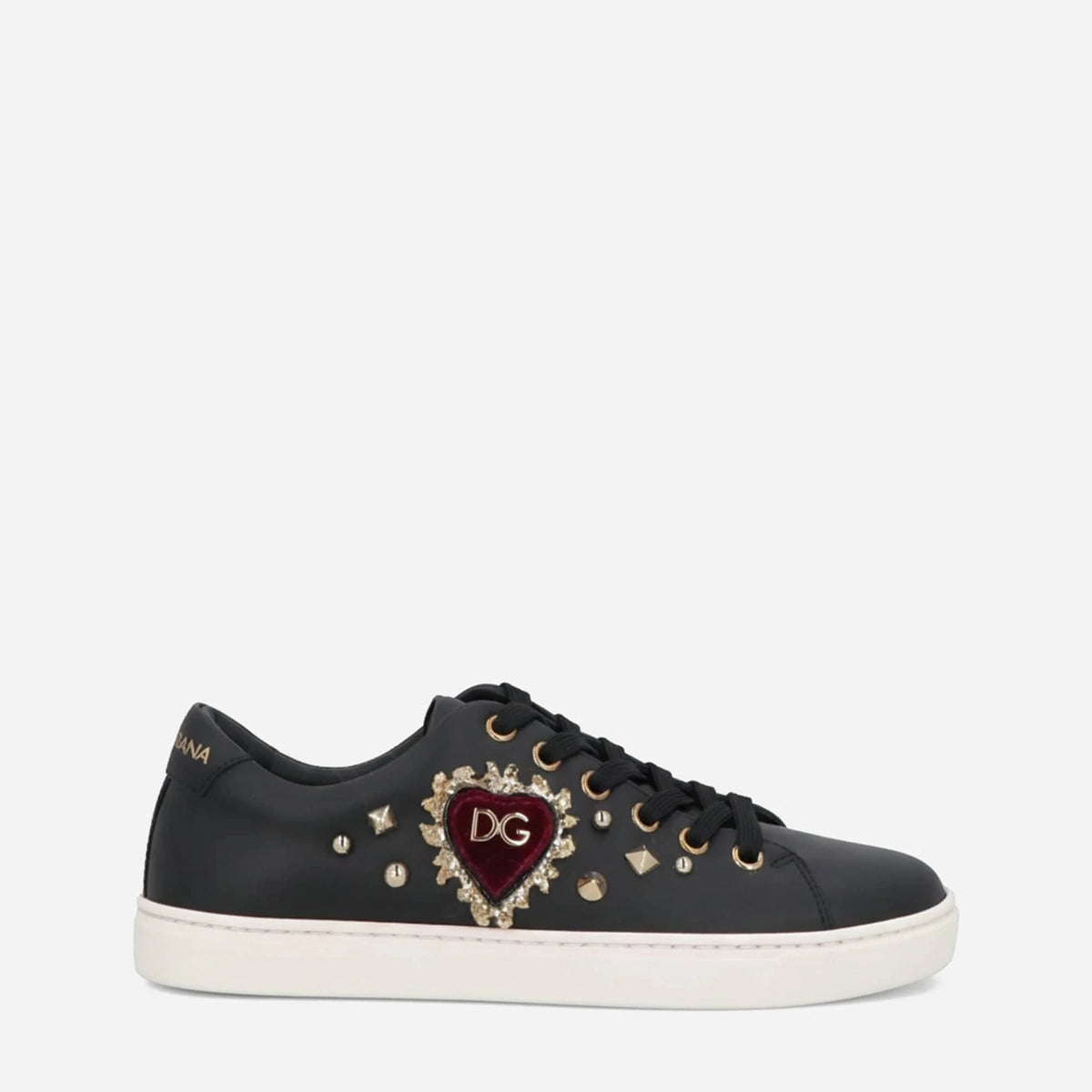 Dolce & Gabbana DG Heart Patch Low-Top Sneakers | Sendegaro
