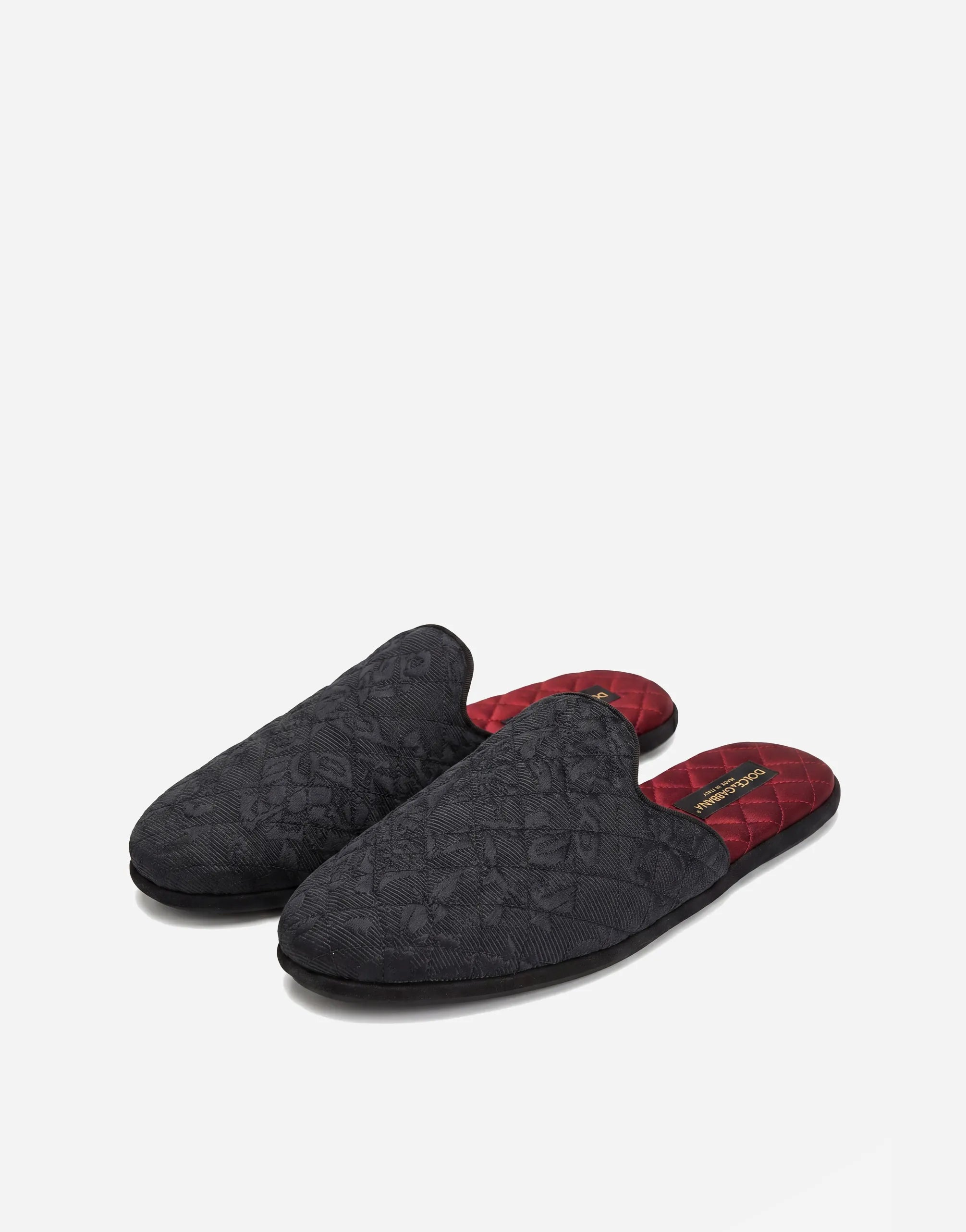 Dolce & Gabbana Dolce & Gabbana DG Jacquard Backless Slippers