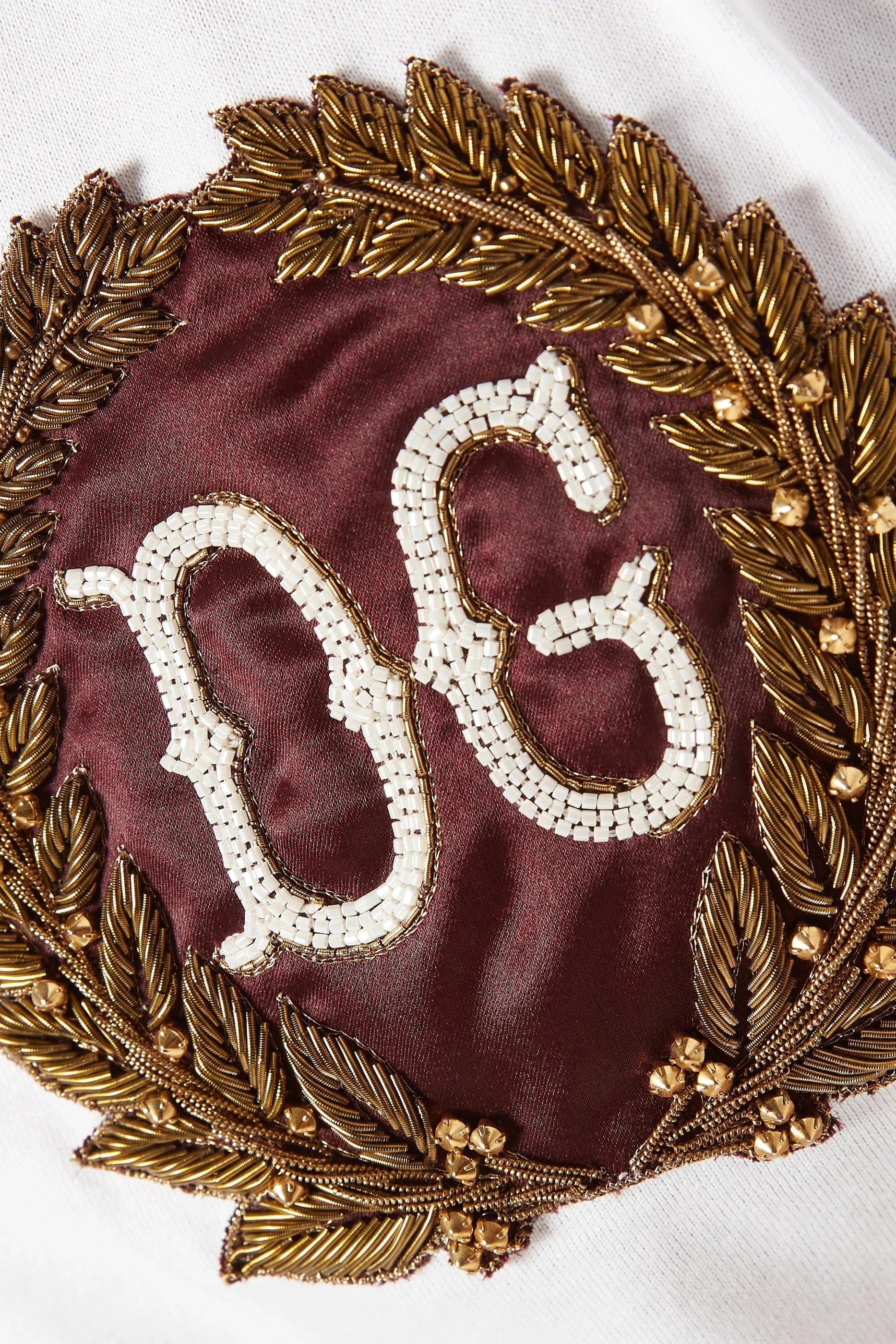 Dolce & Gabbana DG Leaf Embroidery Cotton T-Shirt