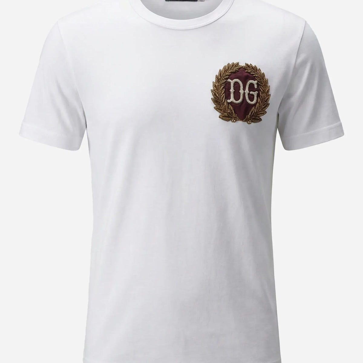 Dolce & Gabbana DGリーフ刺繍コットンTシャツ | Sendegaro JP