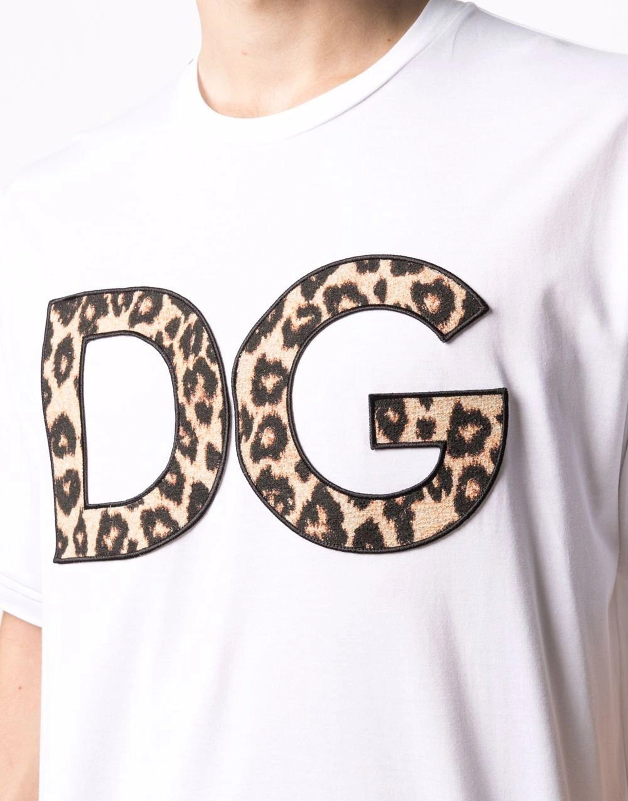 Dolce & Gabbana DG Leopard-Print Patch T-Shirt