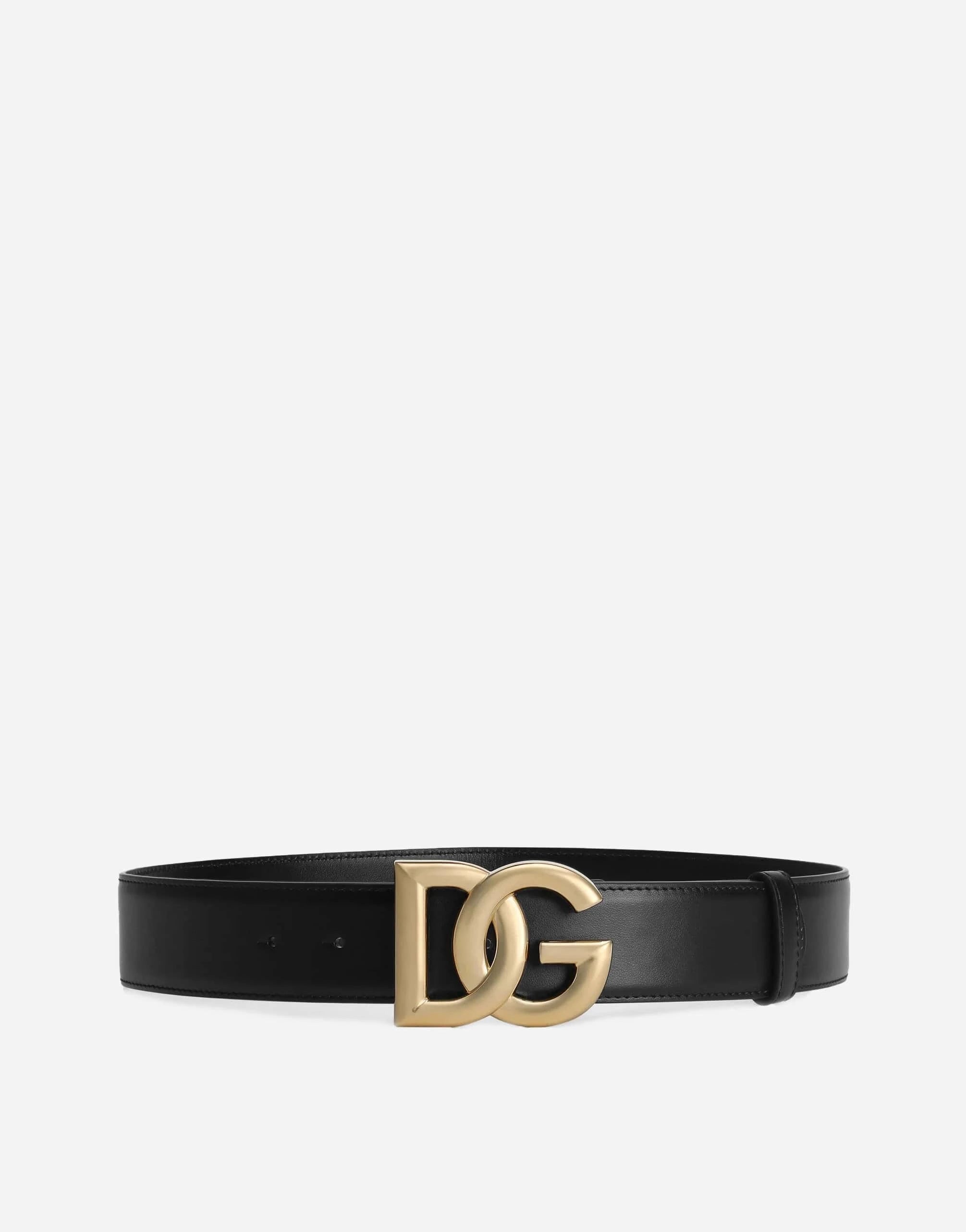 Dolce & Gabbana DG Logo Calfskin Belt
