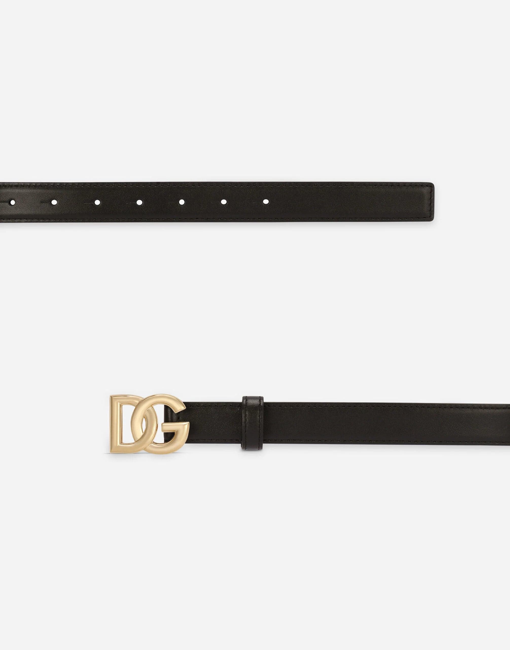 Dolce & Gabbana DG-Logo Leather Belt