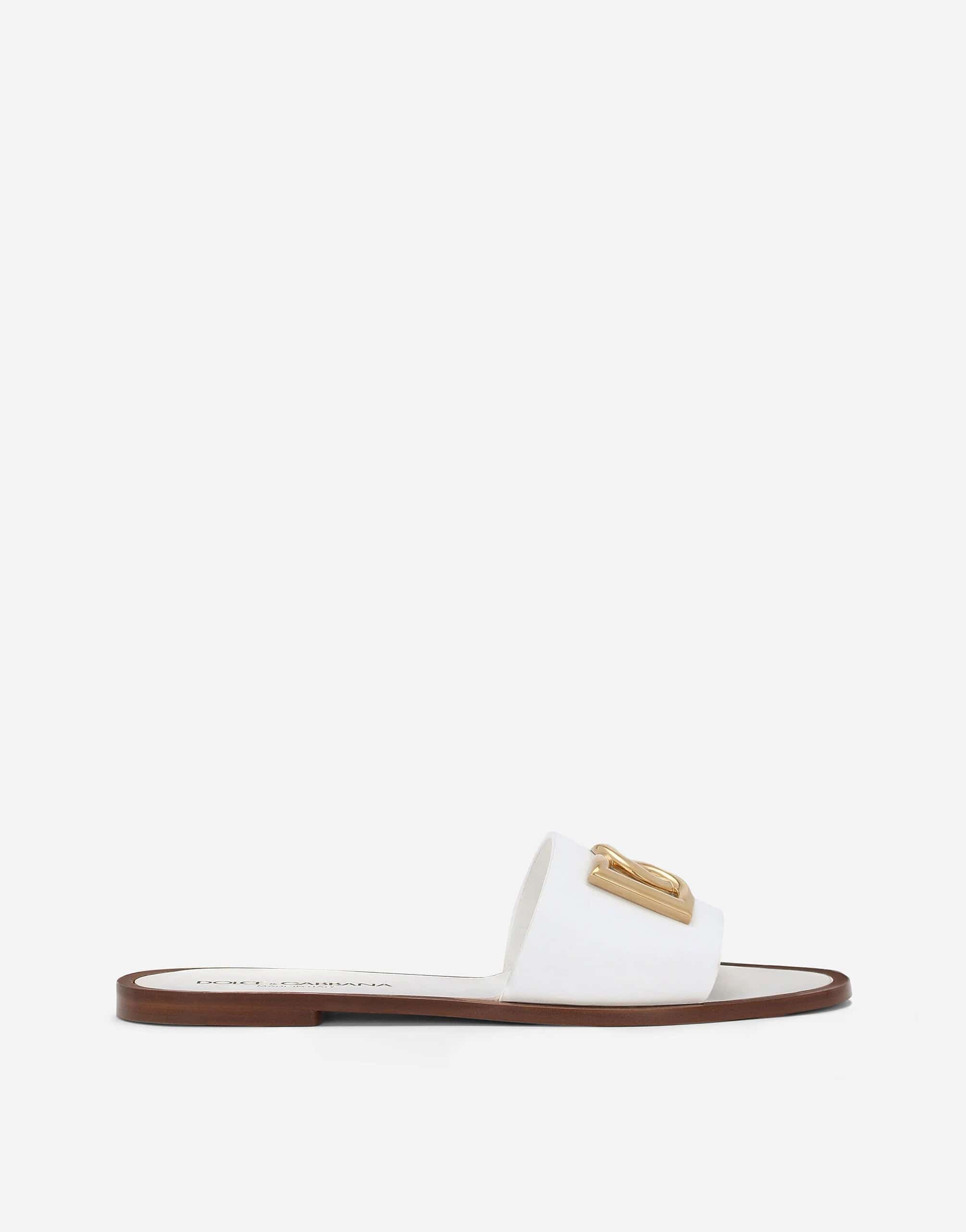 Dolce & Gabbana DG-Logo Leather Sandals