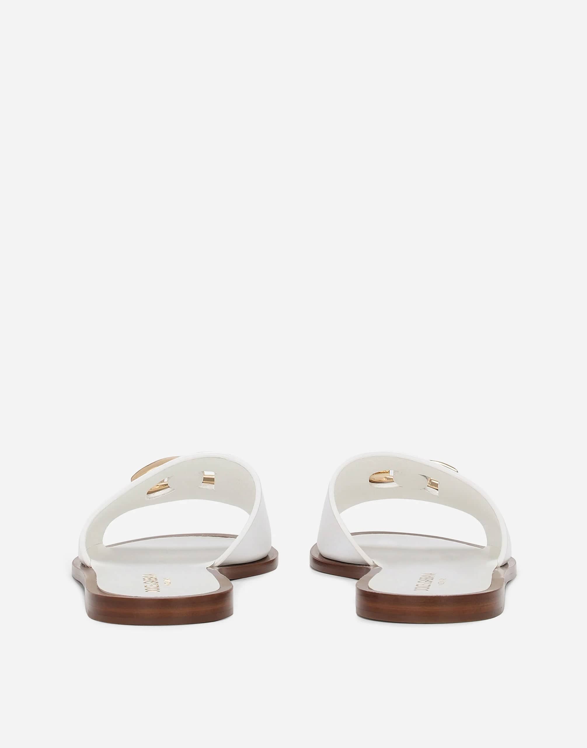 Dolce & Gabbana DG-Logo Leather Sandals