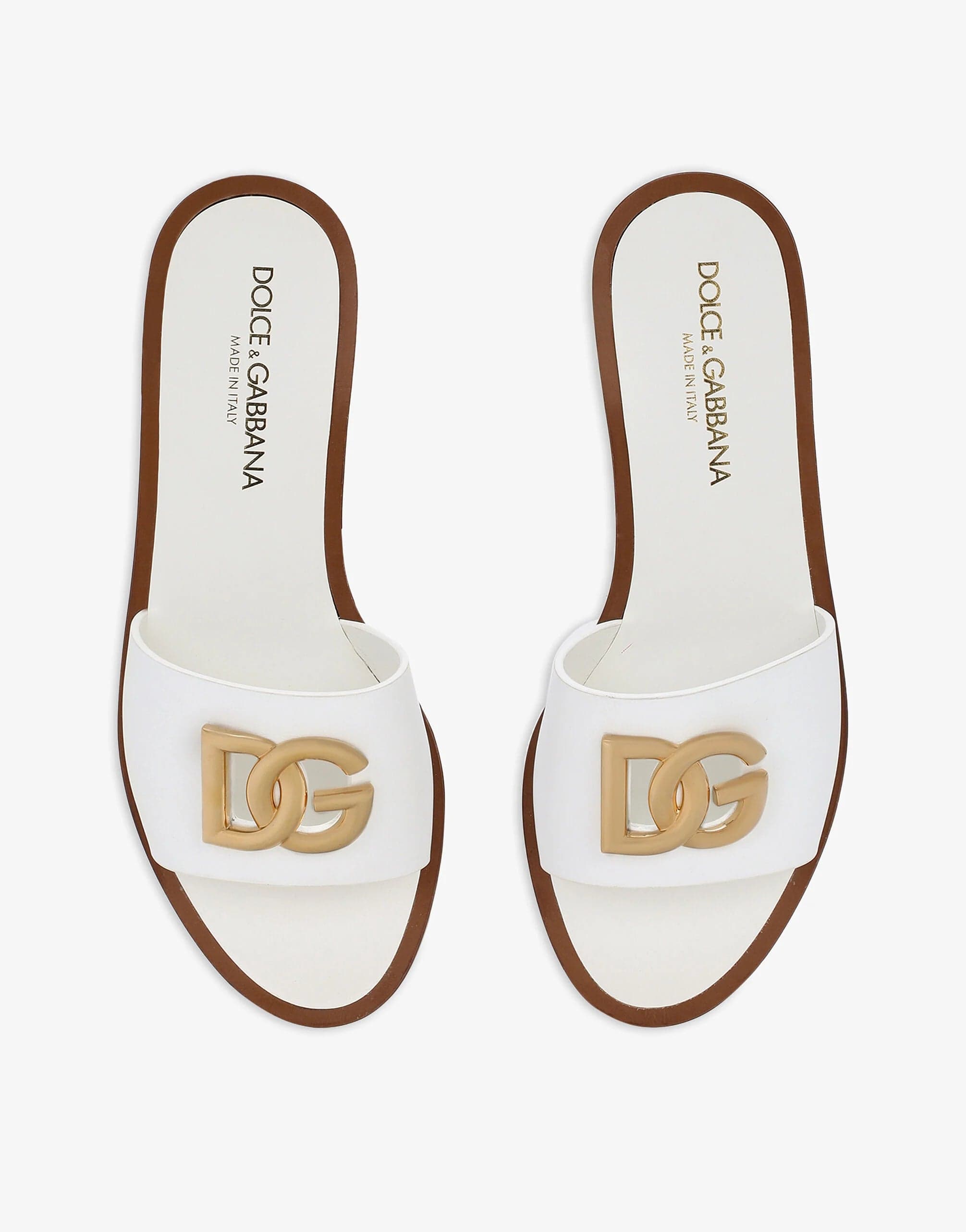 Dolce & Gabbana DG-Logo Leather Sandals