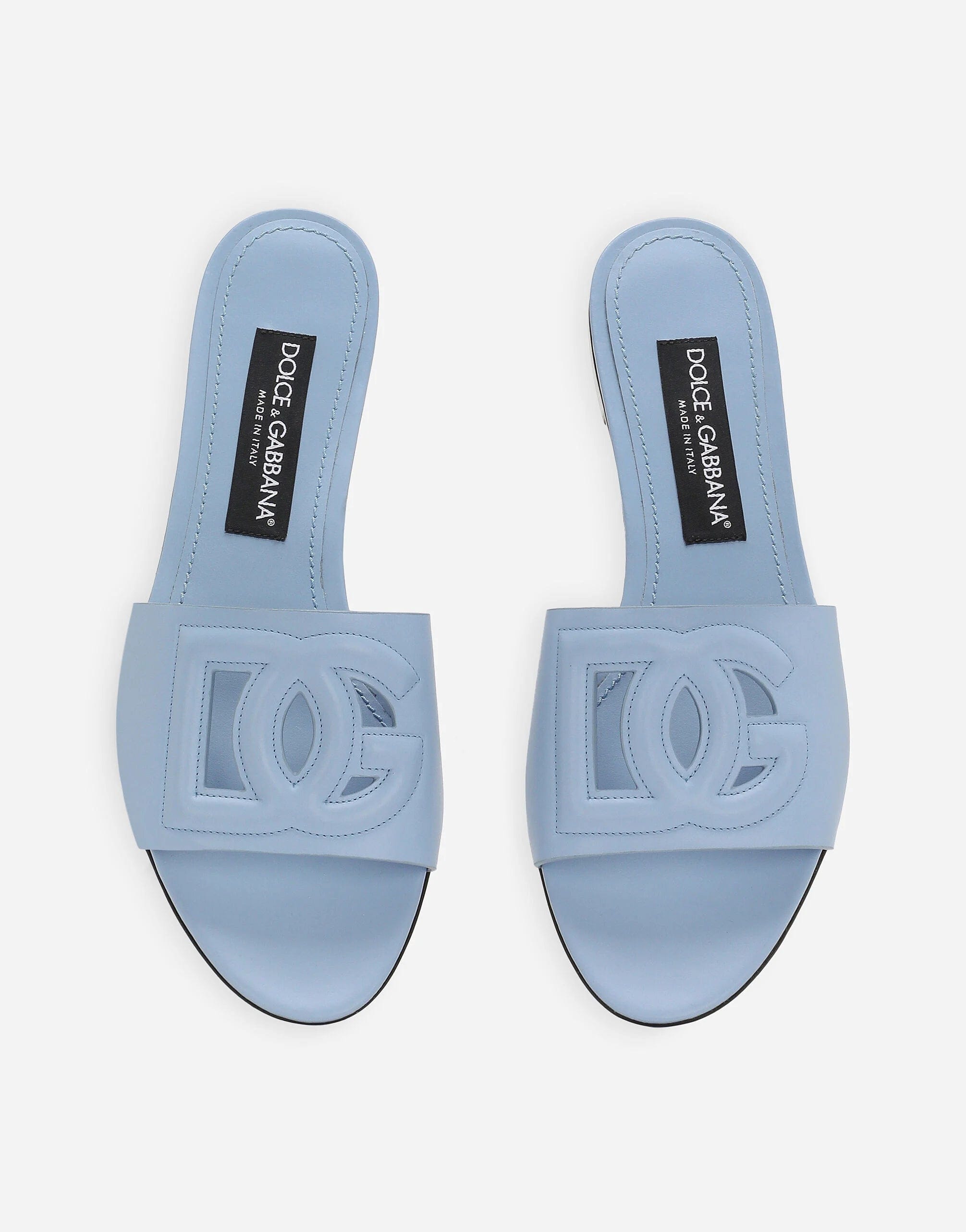 Dolce & Gabbana DG-Logo Leather Sandals