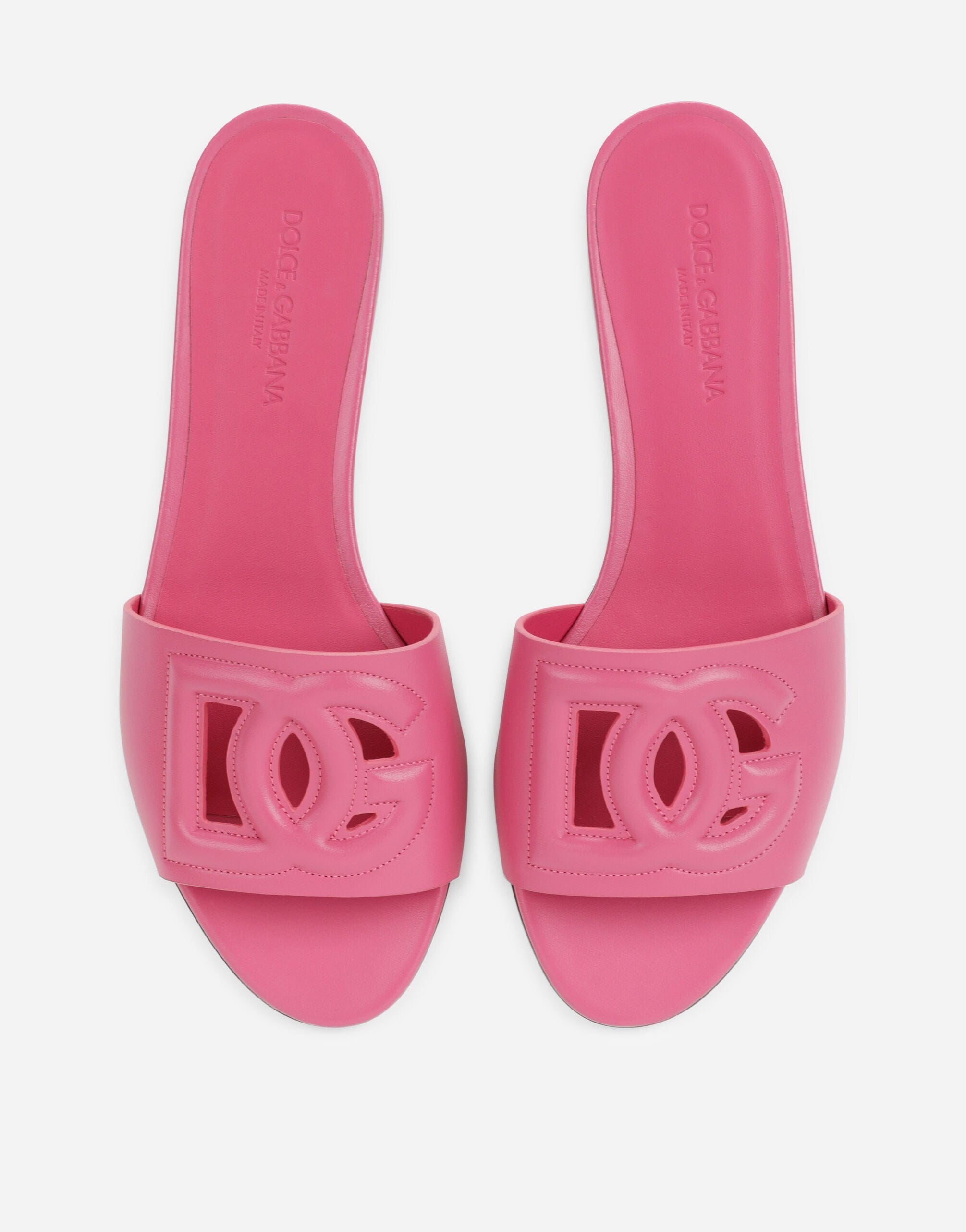 Dolce & Gabbana DG-Logo Leather Sandals