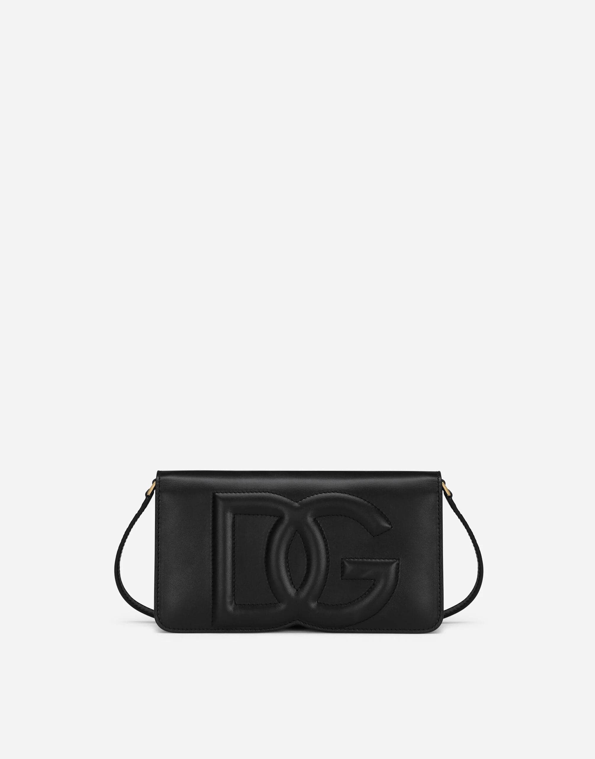 Dolce & Gabbana DG-Logo Leather Shoulder Bag