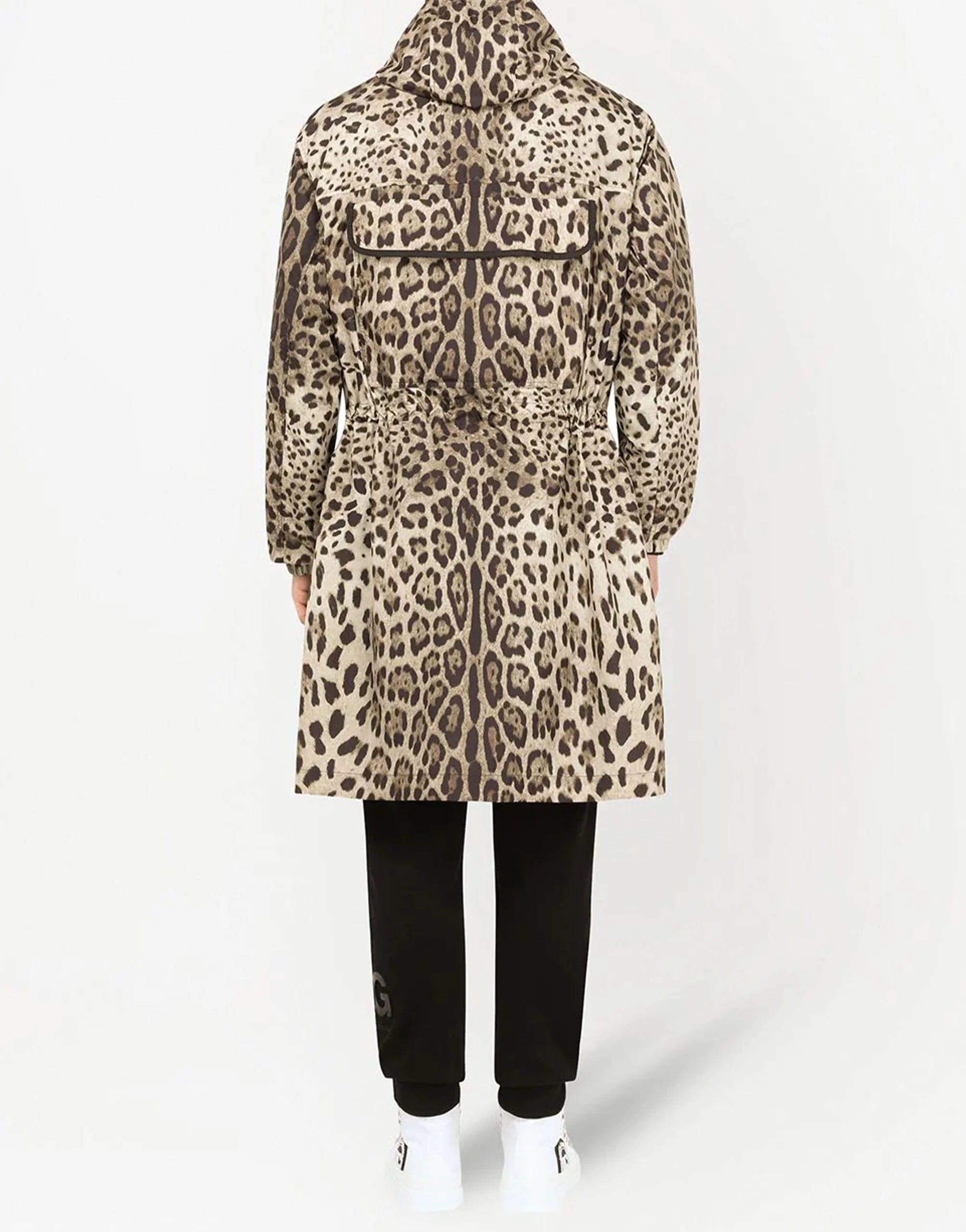 Dolce & Gabbana DG logo-patch leopard Print Jacket