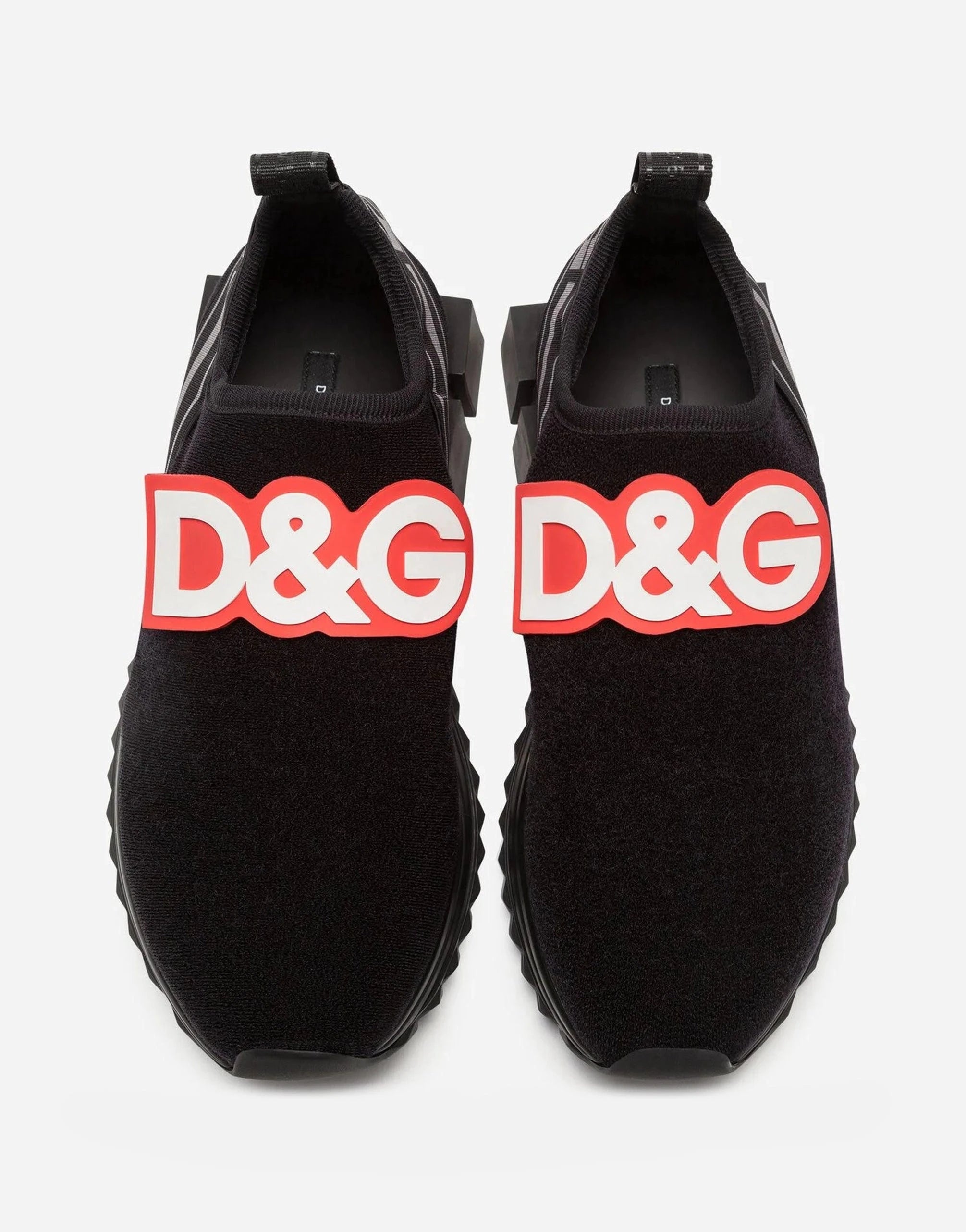Dolce & Gabbana DG Logo Patch Sorrento Slip-On Sneakers Dolce & Gabbana DG Logo Patch Sorrento Slip-On Sneakers
