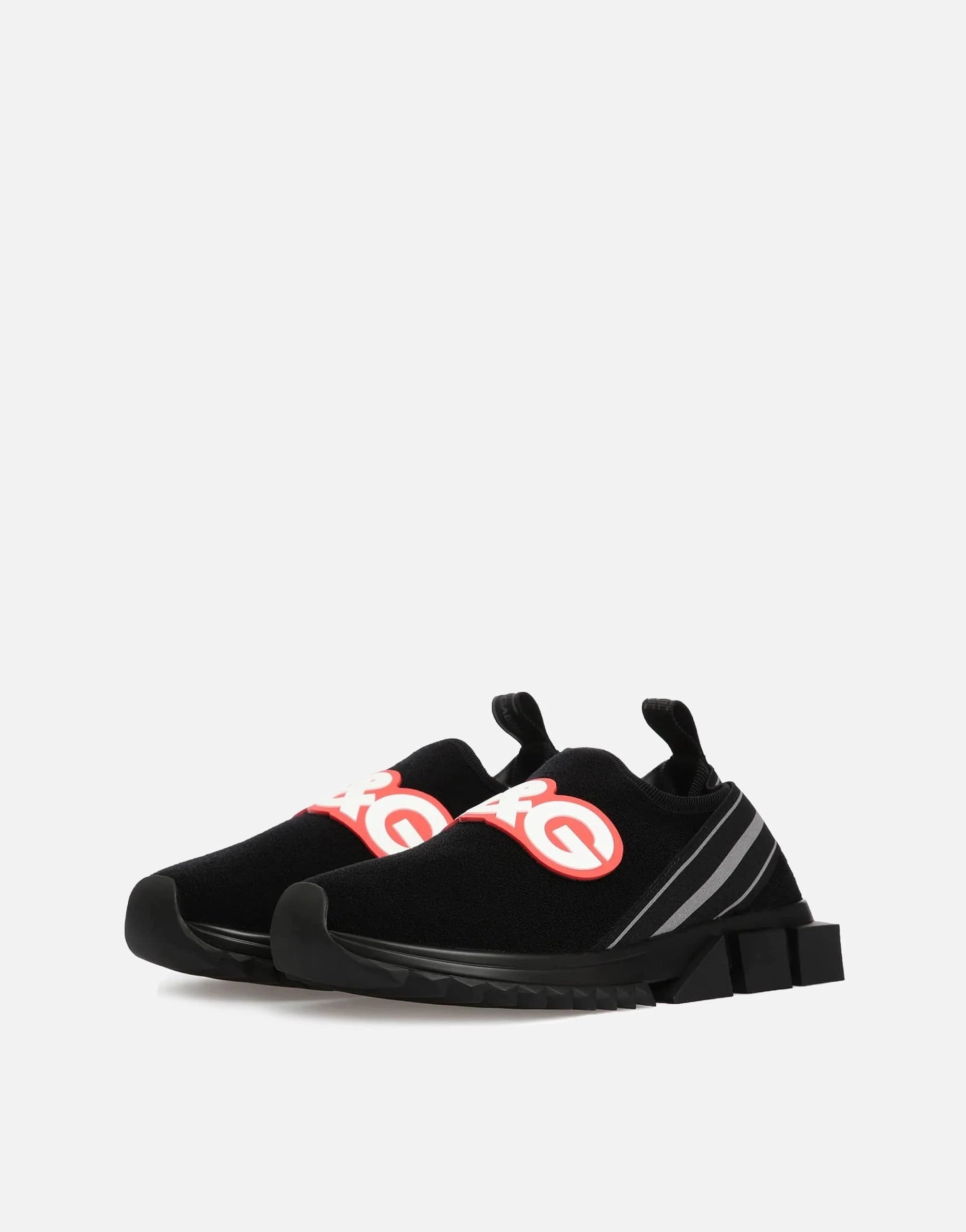 Dolce & Gabbana DG Logo Patch Sorrento Slip-On Sneakers Dolce & Gabbana DG Logo Patch Sorrento Slip-On Sneakers