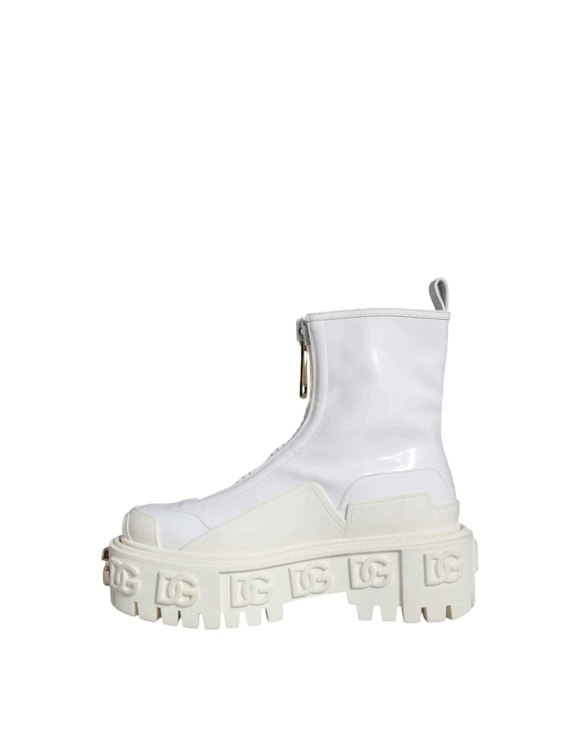 Dolce & Gabbana DG Logo Plaque Ankle Boots