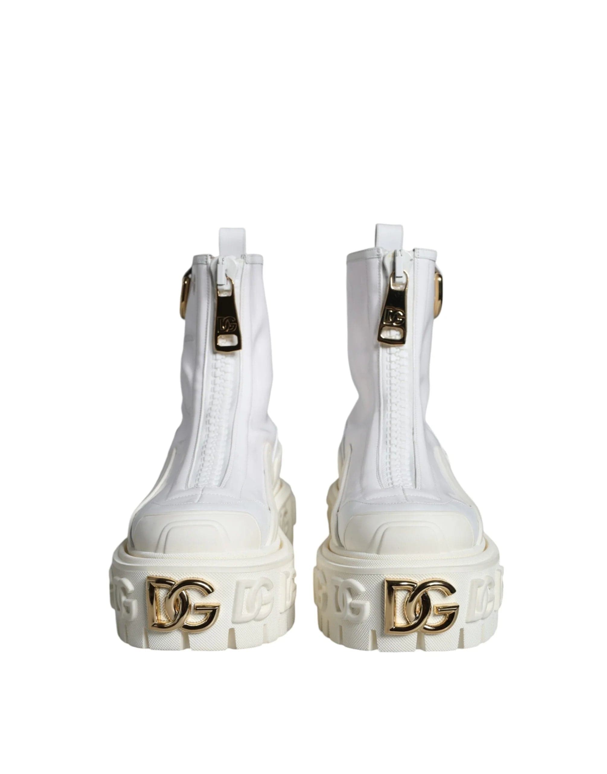 Dolce & Gabbana DG Logo Plaque Ankle Boots