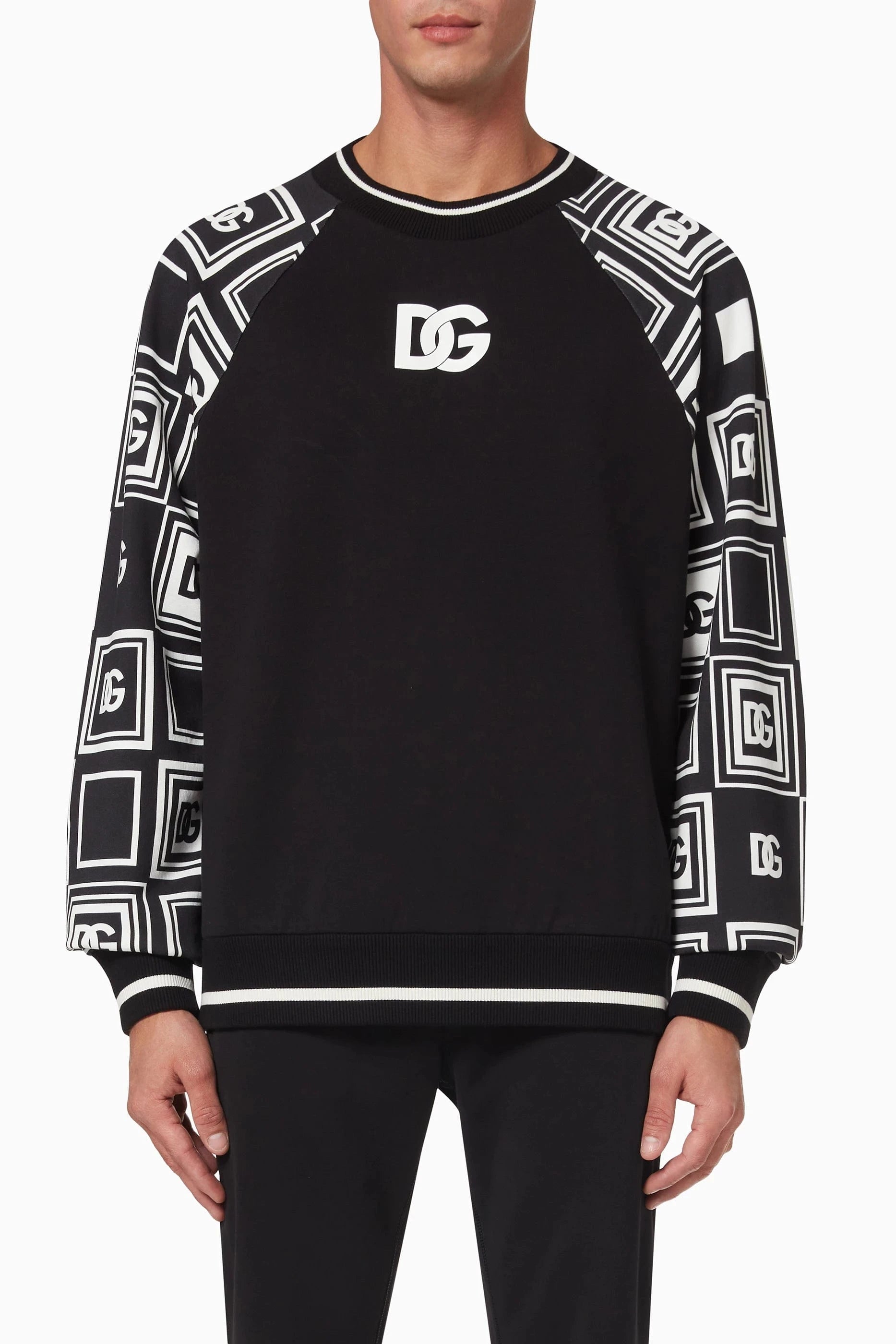 Dolce & Gabbana DG Logo Print Jersey Sweatshirt