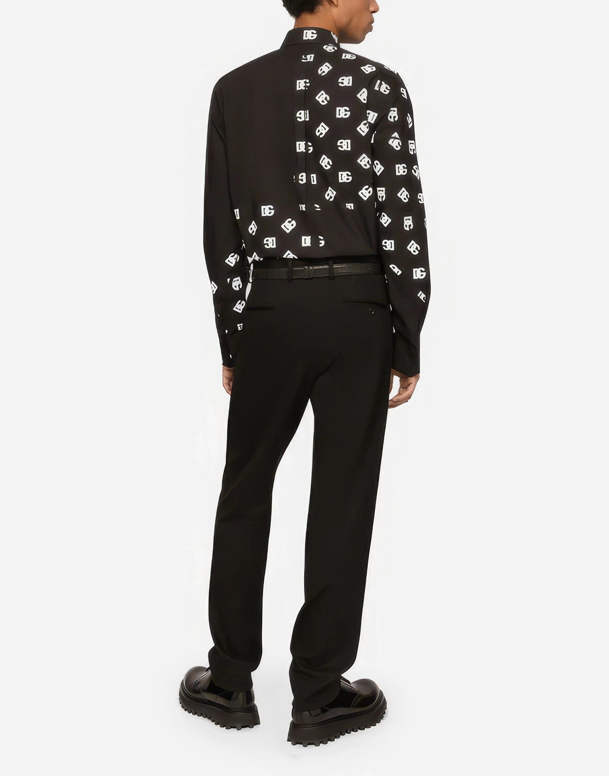 Dolce & Gabbana DG Logo Print Martini-Fit Shirt | Sendegaro ES Dolce & Gabbana DG Logo Print Martini-Fit Shirt | Sendegaro ES