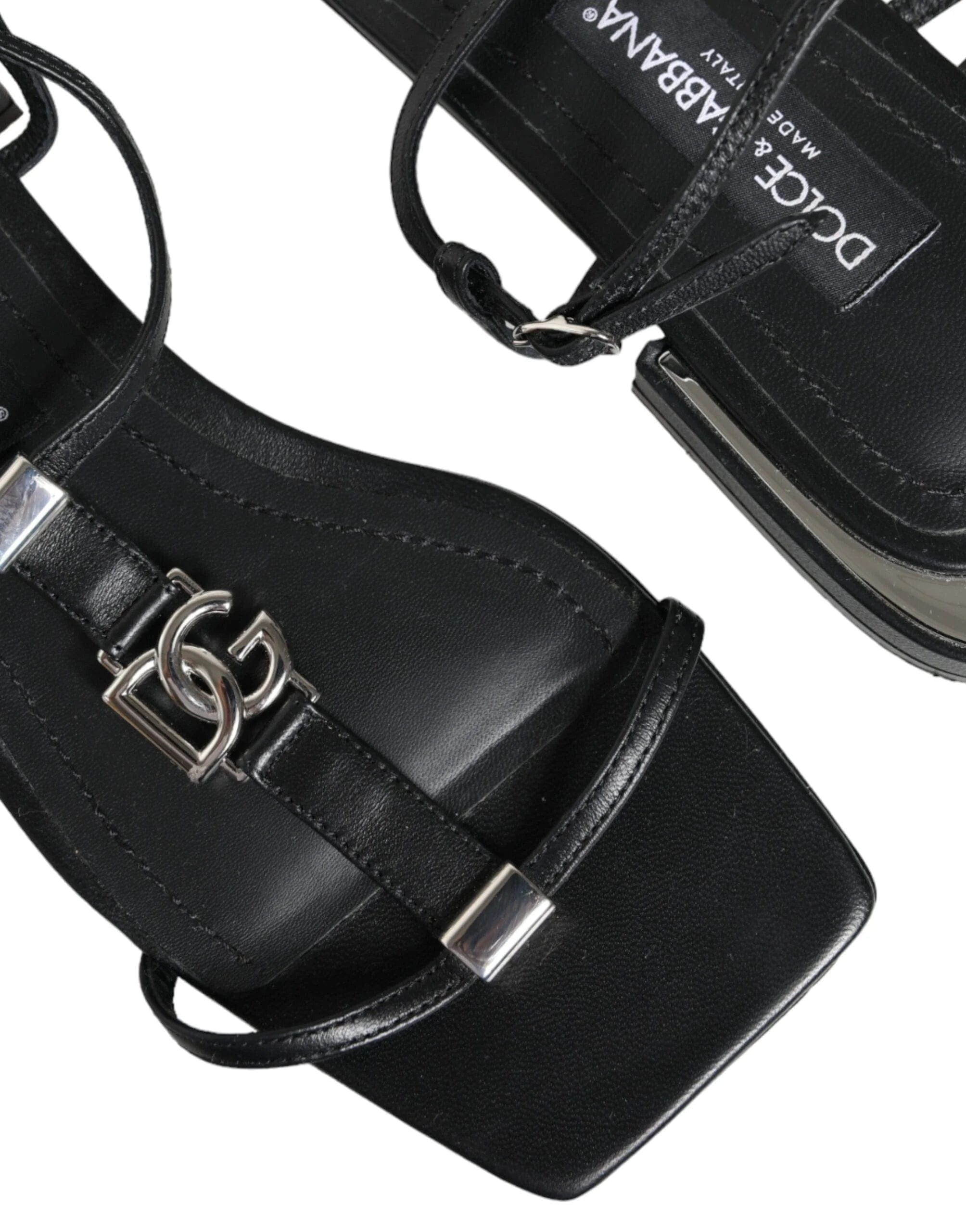 Dolce & Gabbana DG Logo T Strap Keira Sandals