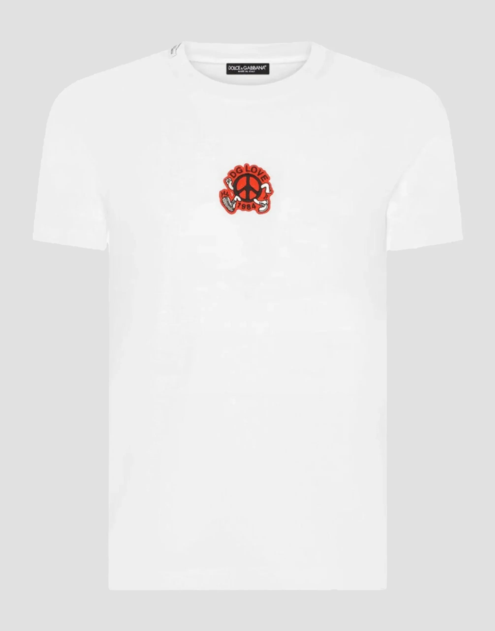 Dolce & Gabbana DG Love Patch Cotton T-Shirt