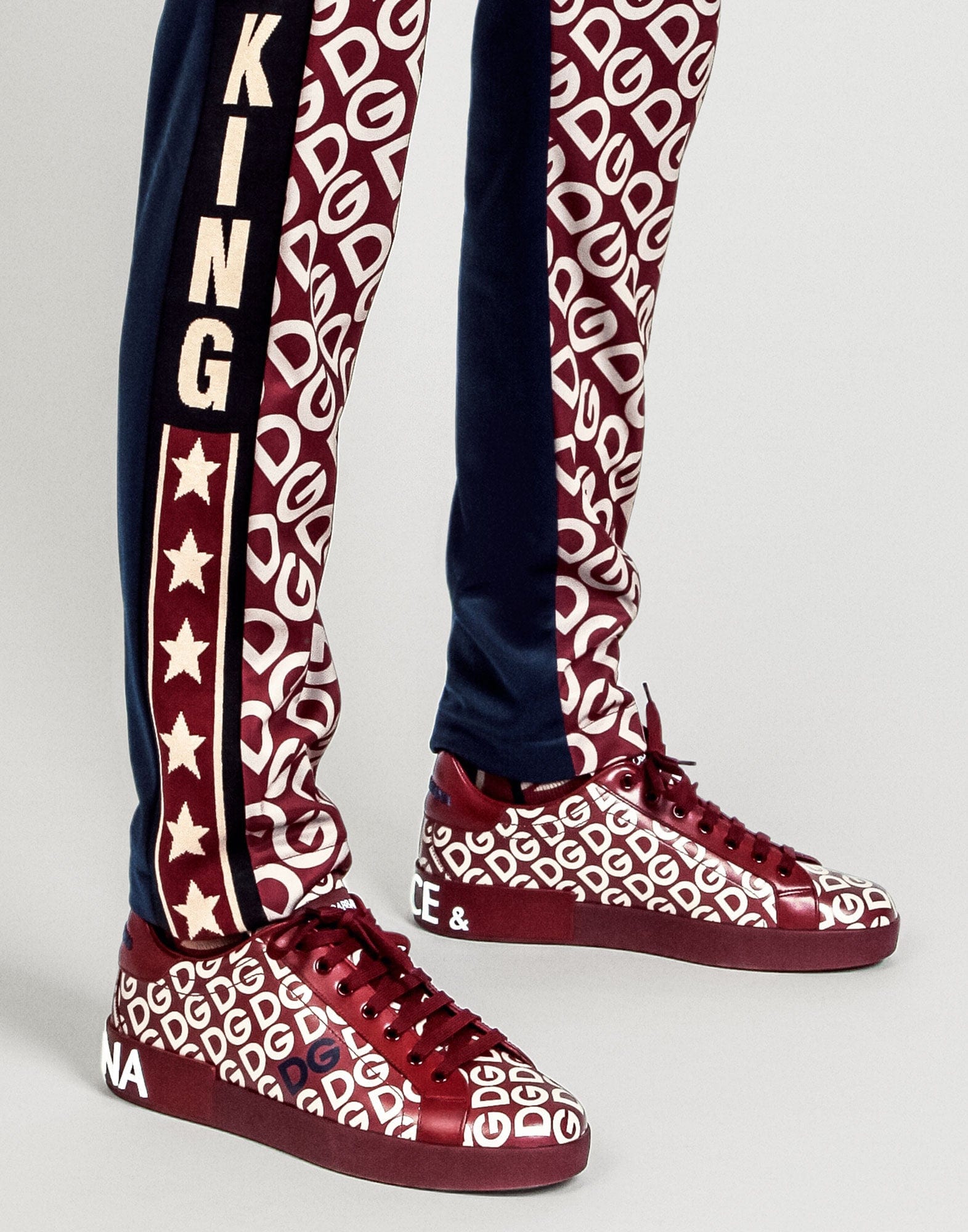 Dolce & Gabbana DG Mania Print Portofino Sneakers