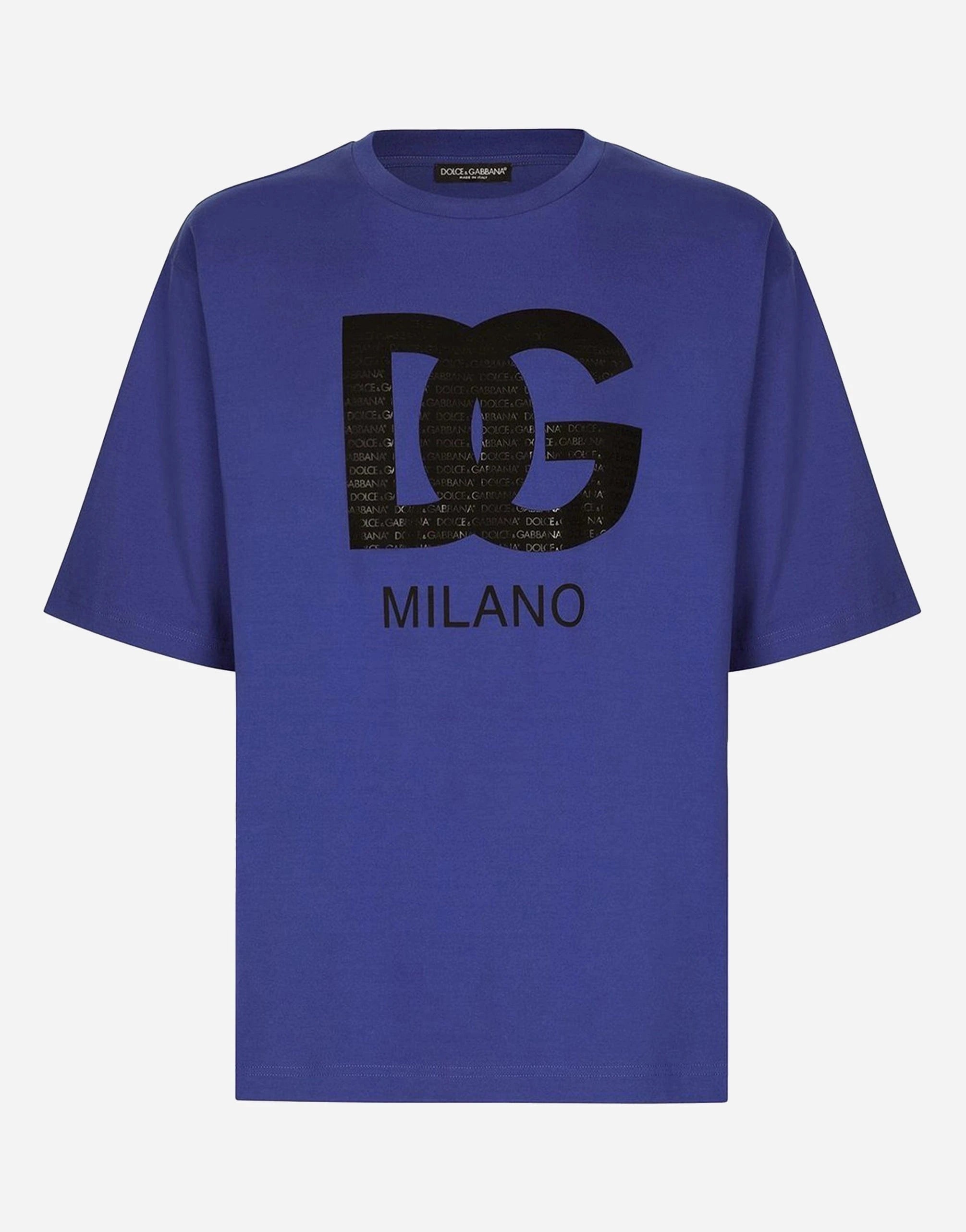 Dolce & Gabbana T-shirt in cotone con stampa milano DG Dolce & Gabbana T-shirt in cotone con stampa milano DG