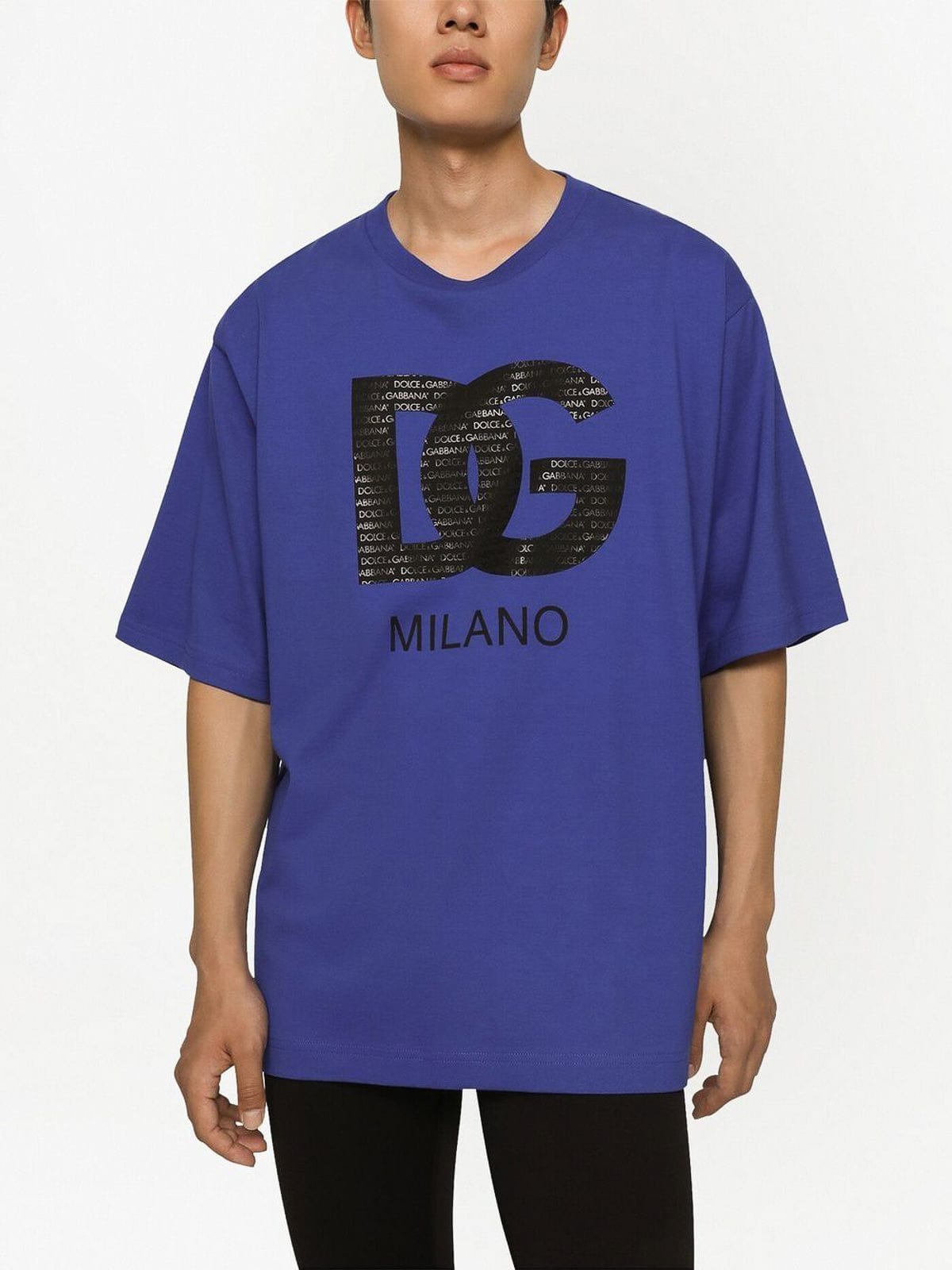 Dolce Gabbana T-shirt in cotone con stampa milano DG Sendegaro CH